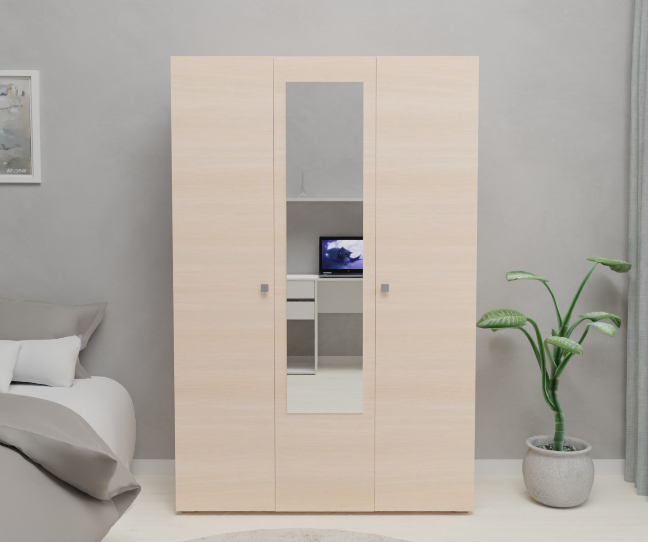 Изображение товара Шкаф распашной Нортон 120x180x50 см ЛДСП цвет дуб белфорт