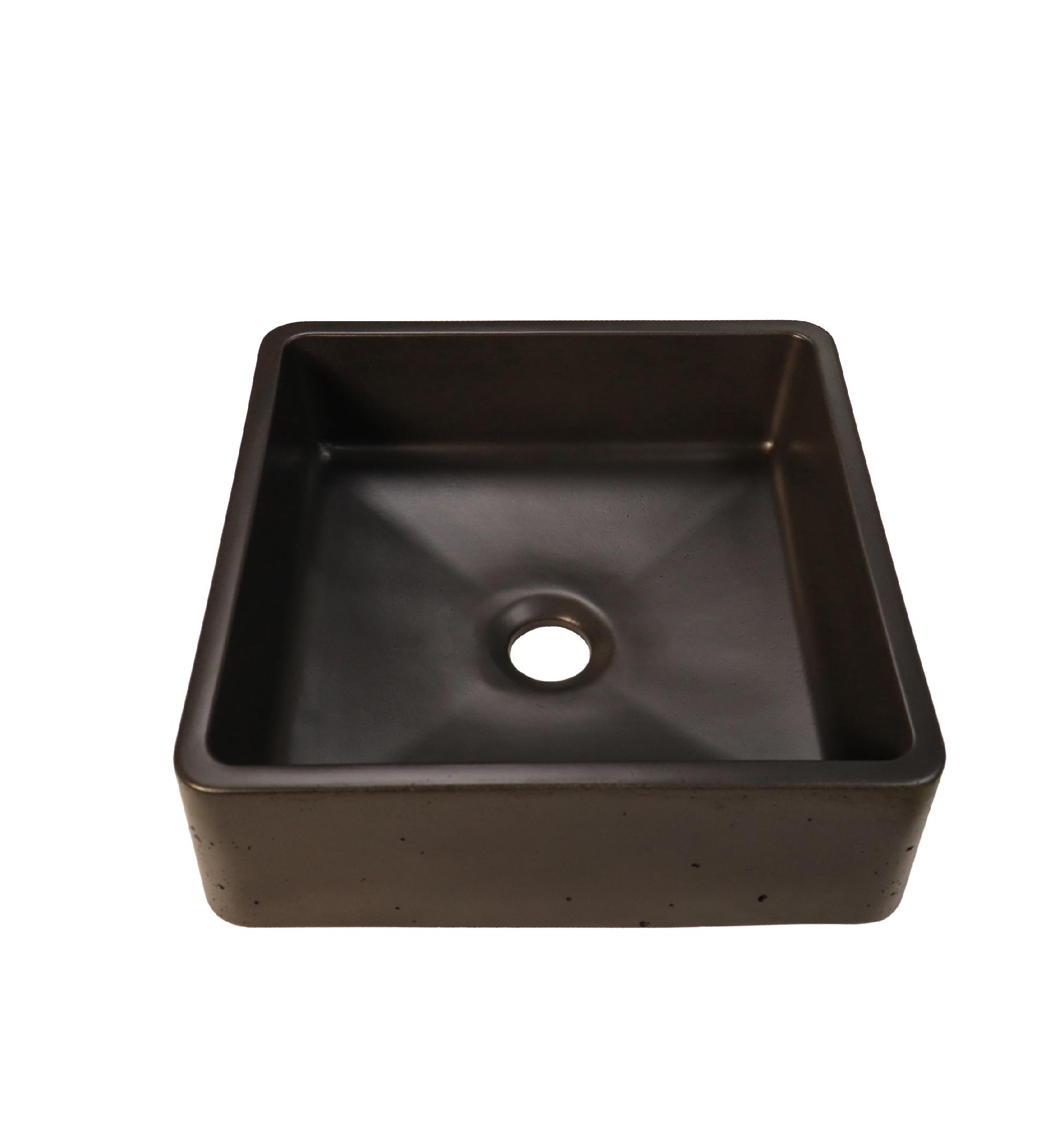 Изображение товара Раковина Square накладная 36x36 см цвет черный матовый