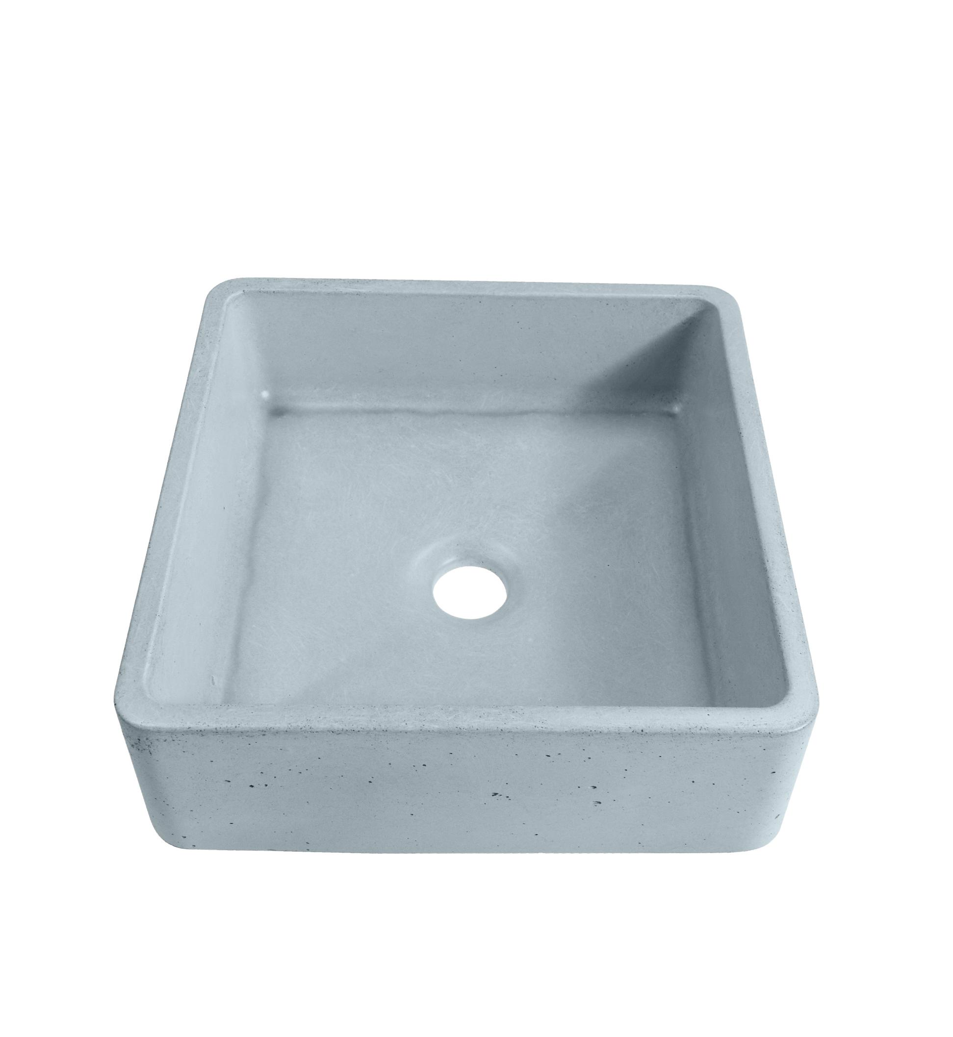 Изображение товара Раковина Square накладная 36x36 см цвет серый матовый