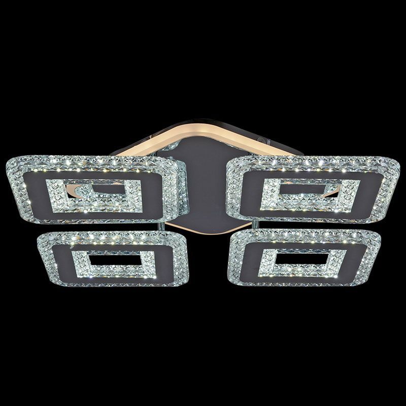 Изображение товара Люстра потолочная светодиодная Reluce 20698-0.3-4+1 24 м² регулируемый белый свет цвет серый/серебристый