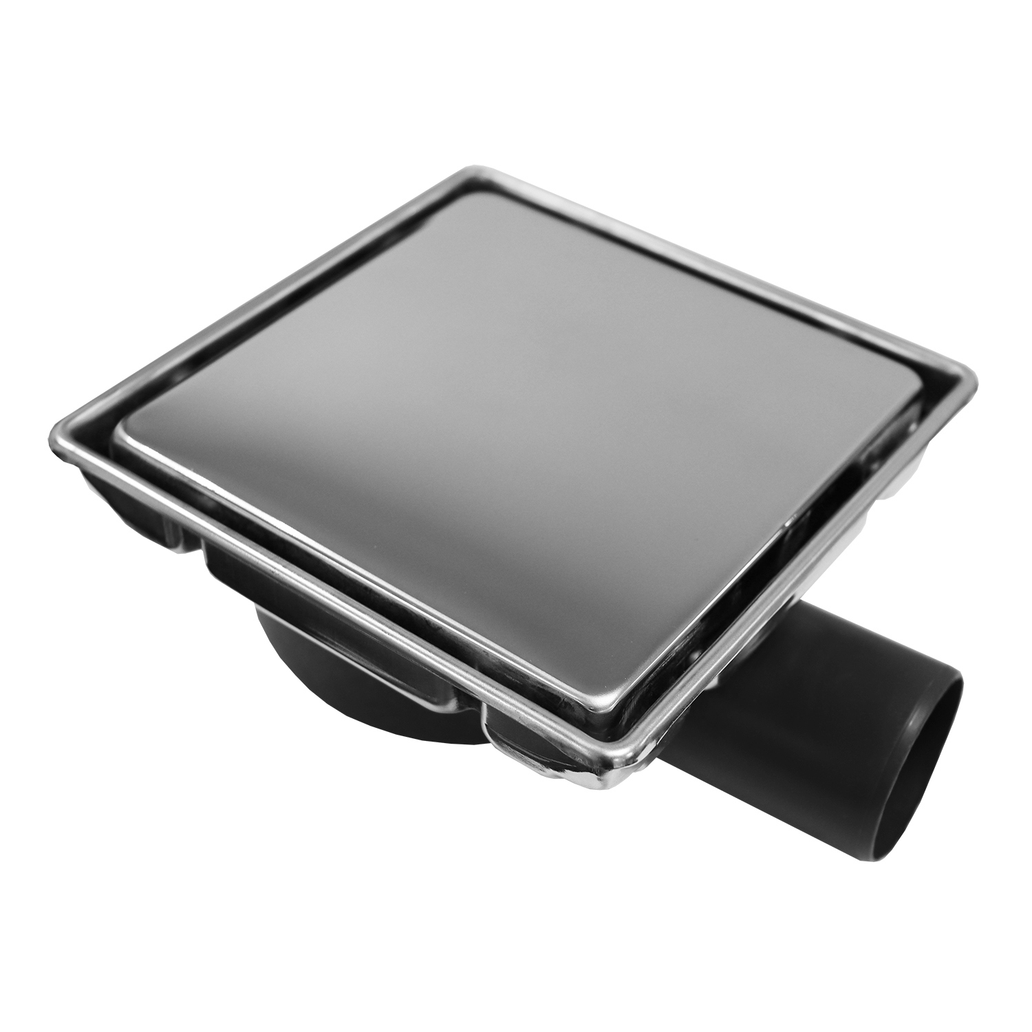 Изображение товара Трап для душа Loranto 3065.0Y050K.015.1 сухой затвор 15x15 см нержавеющая сталь