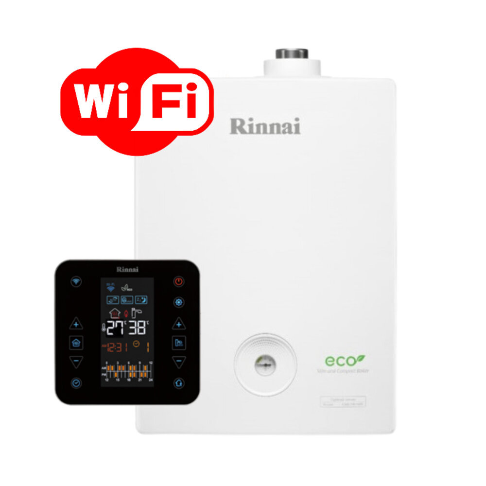 Изображение товара Газовый котел конвекционный 19 кВт Rinnai BR-RE Wi-Fi 498900125 двухконтурный настенный