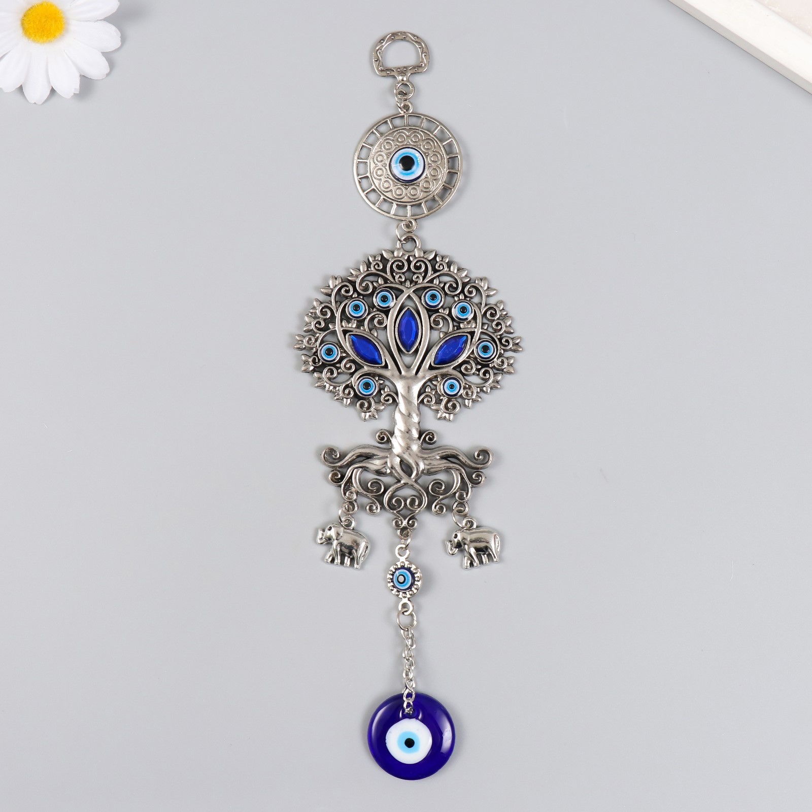 Изображение товара Подвеска интерьерная от сглаза "Древо со слонами" 26 см Изображение товара Подвеска интерьерная от сглаза "Древо со слонами" 26 см