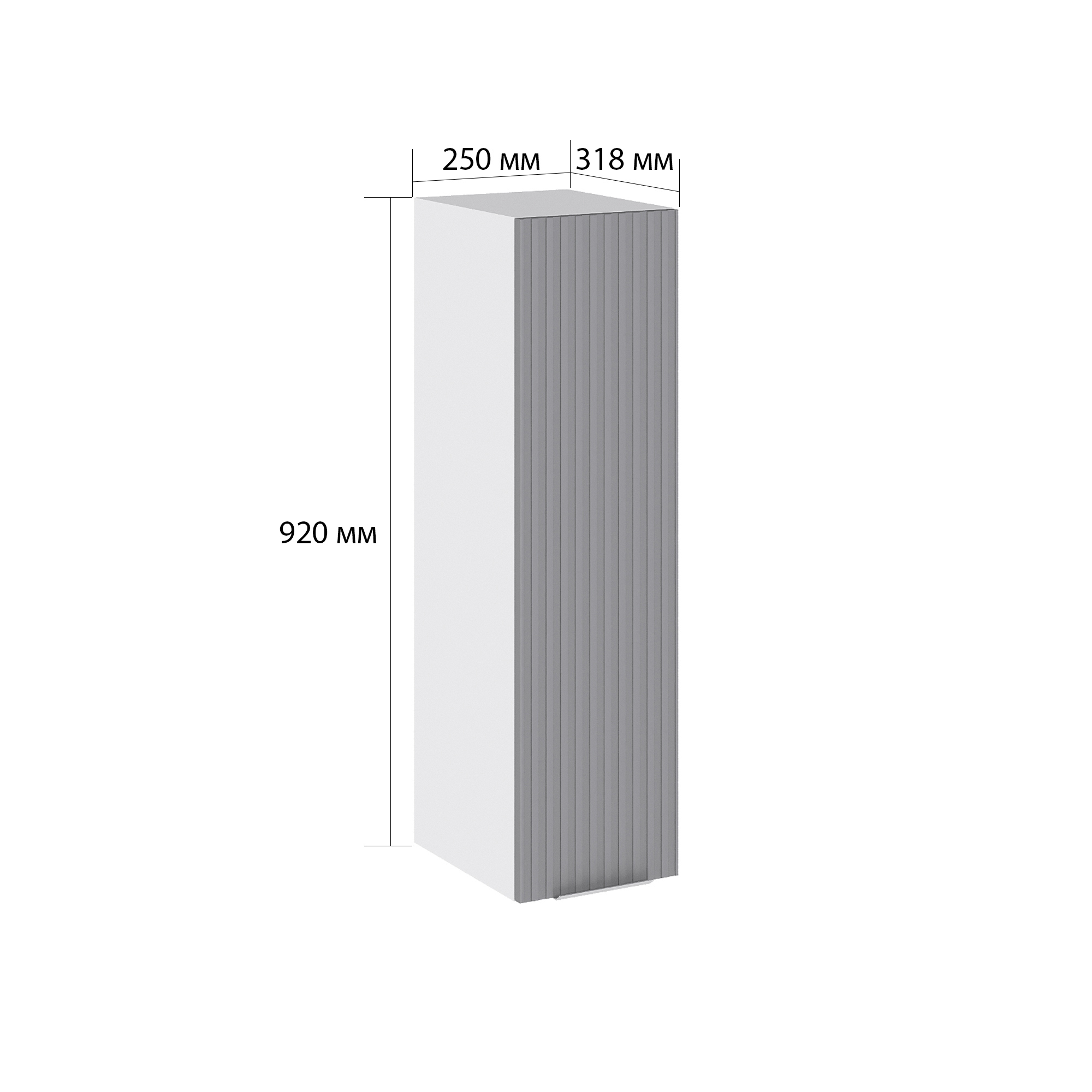 Изображение товара Навесной шкаф Сурская мебель Сиэль ЯН 25x92x31.8 см
