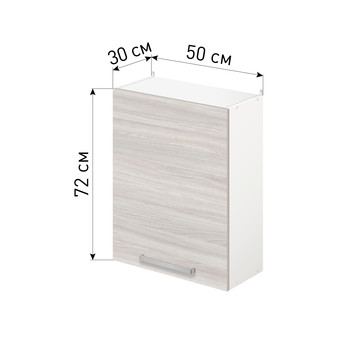 Изображение товара Навесной шкаф Лидер Стиль SHS50_YHS 50x72x30 см