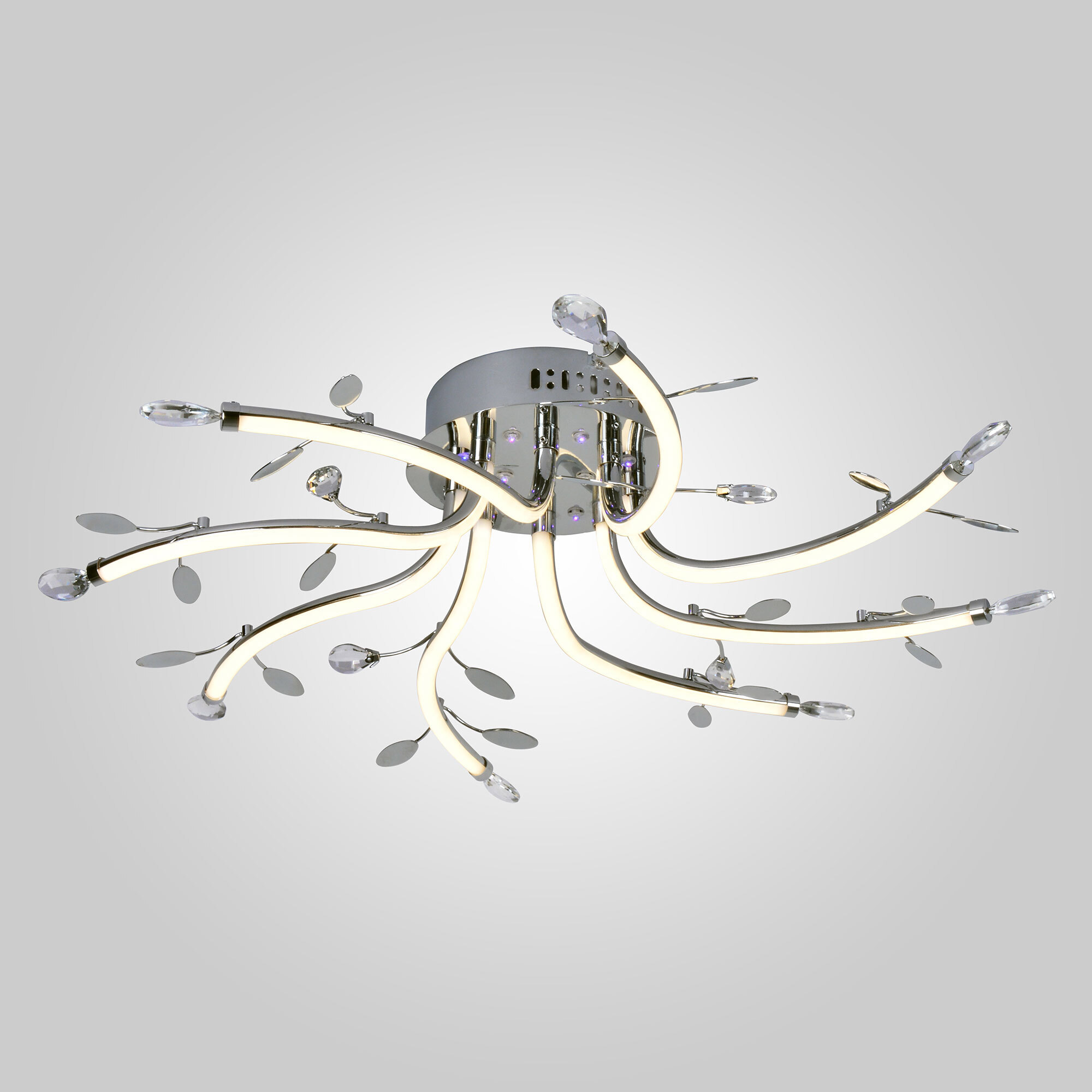 Изображение товара Светильник светодиодный Eurosvet Willow 90128/8 хром 72 Вт 25 м²