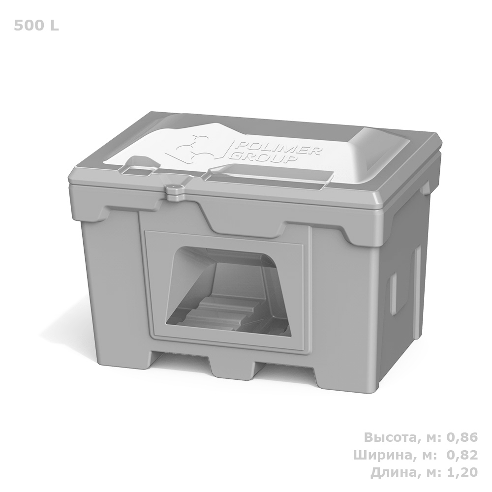 Изображение товара Ящик для хранения Polimer Group FB25006 500 л с дозатором
