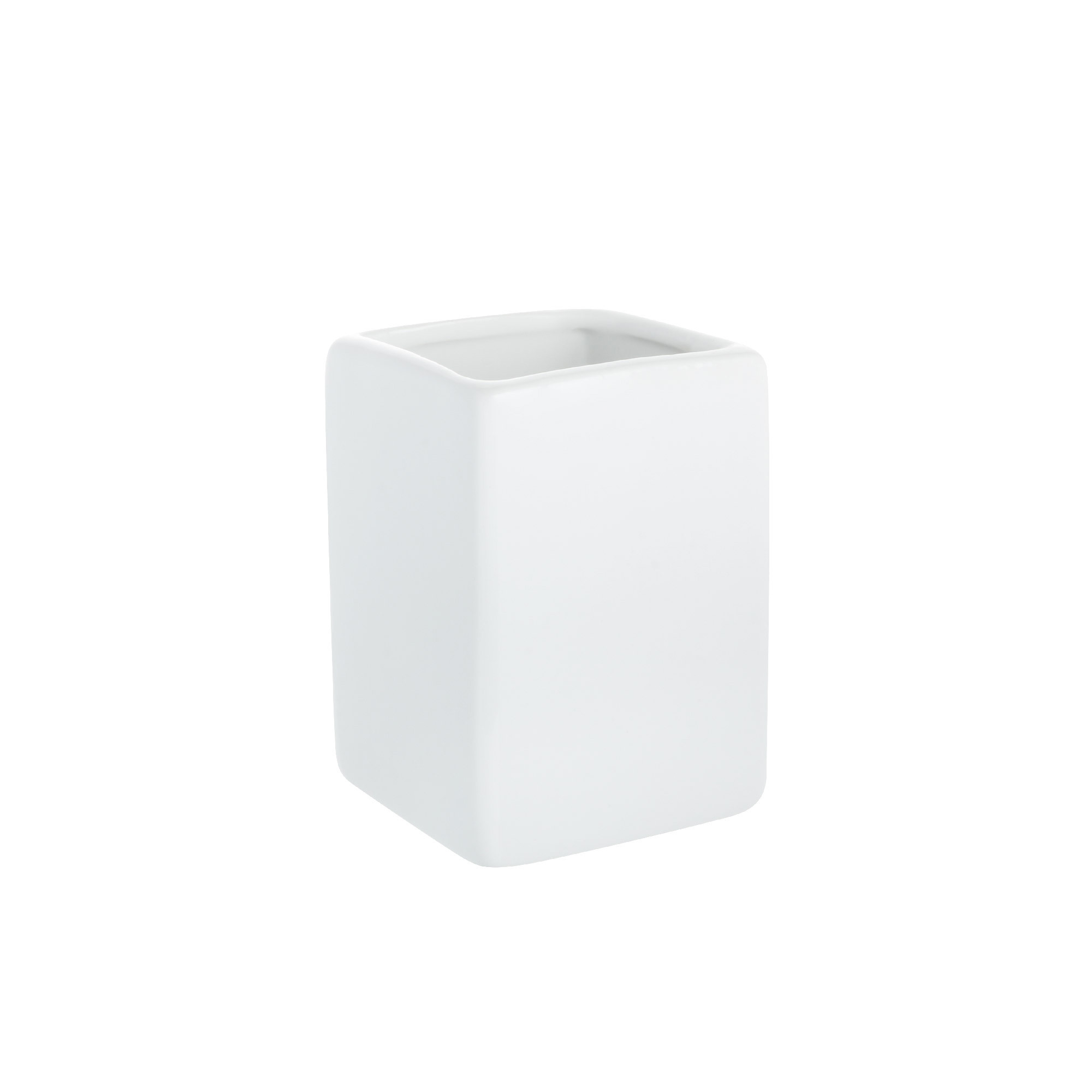 Изображение товара Стакан для зубных щёток Fixsen Light FX-502.3 керамика белый квадратный