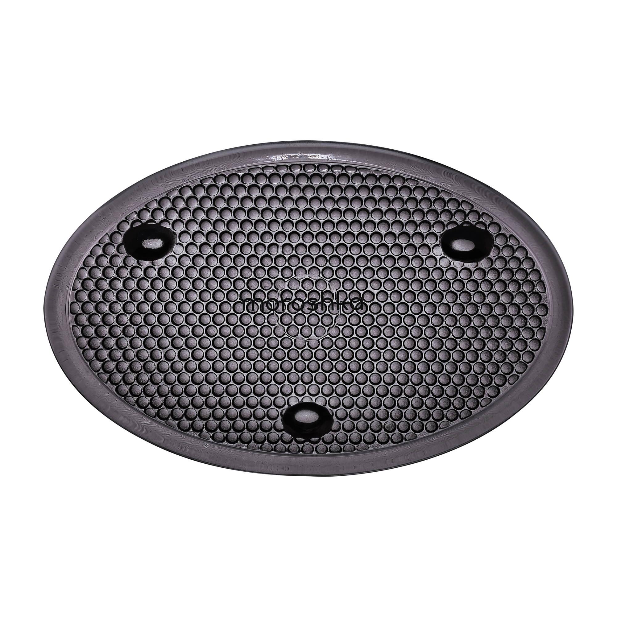 Изображение товара Мыльница Moroshka Barentsevo More 978-311-01 из стекла серый овальная глянцевая