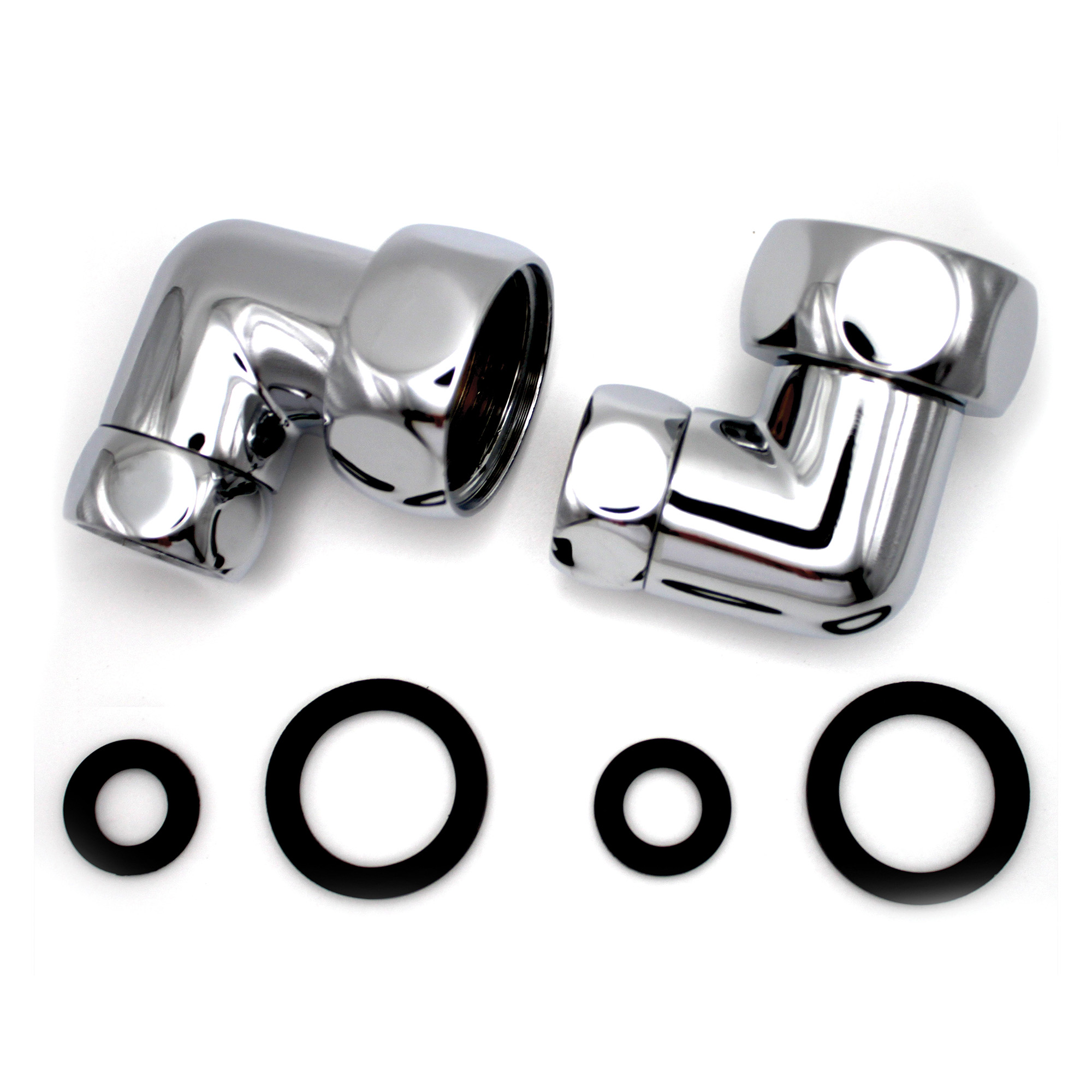 Изображение товара Комплект фитингов гайка-гайка 1x1/2 угловое соединение латунь Россия