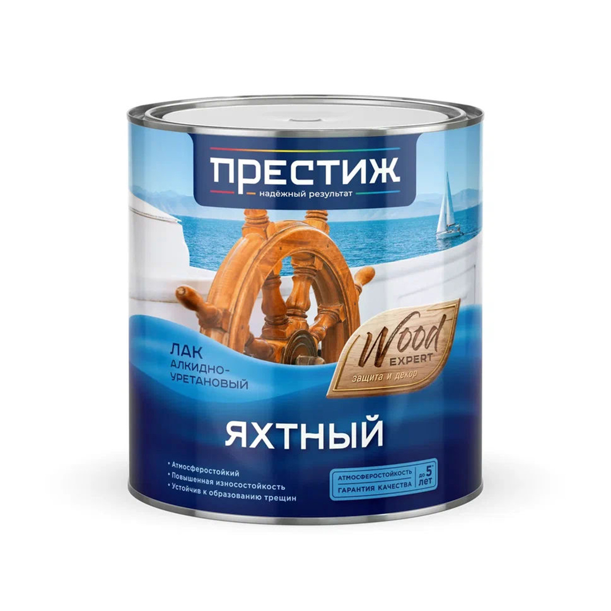 Изображение товара Лак яхтный Престиж глянцевый прозрачный 2.5 л