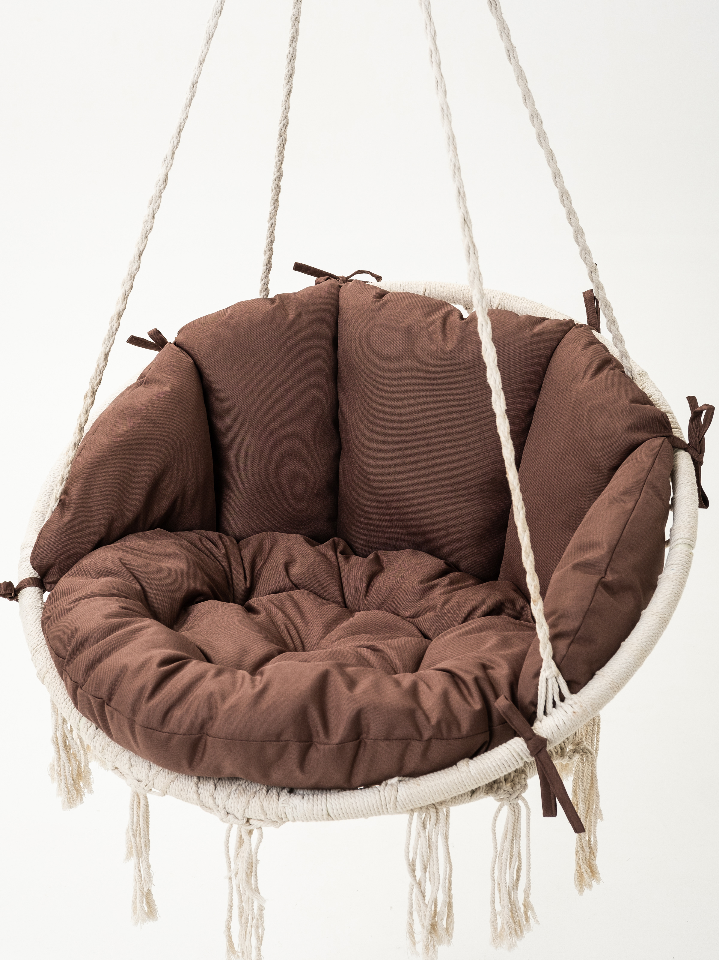 Изображение товара Подушка для подвесного кресла Уйвот НаборКор, 140x60 см, цвет шоколад