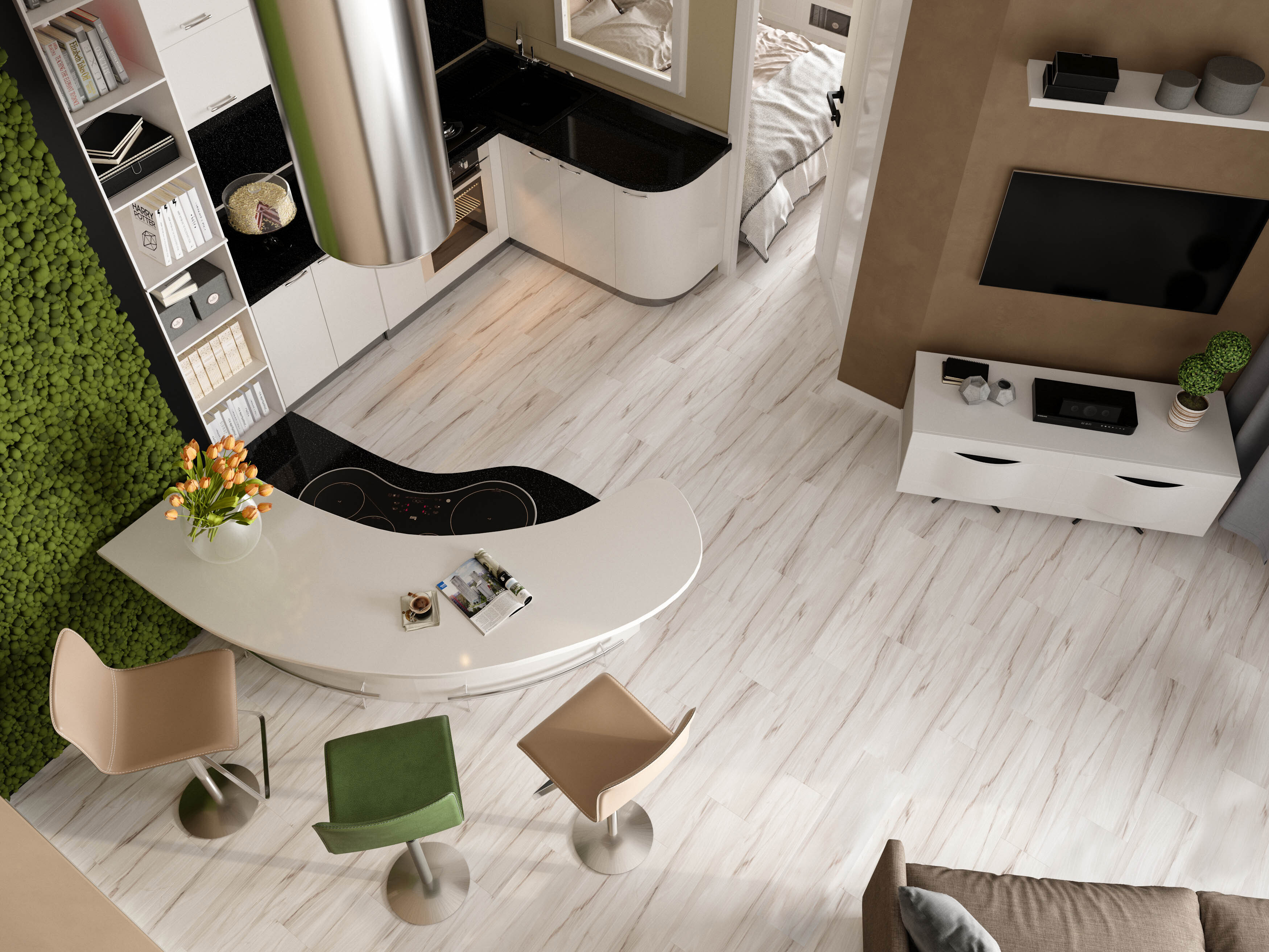 Изображение товара Керамогранит Progress Жаклин 20x80 см серый