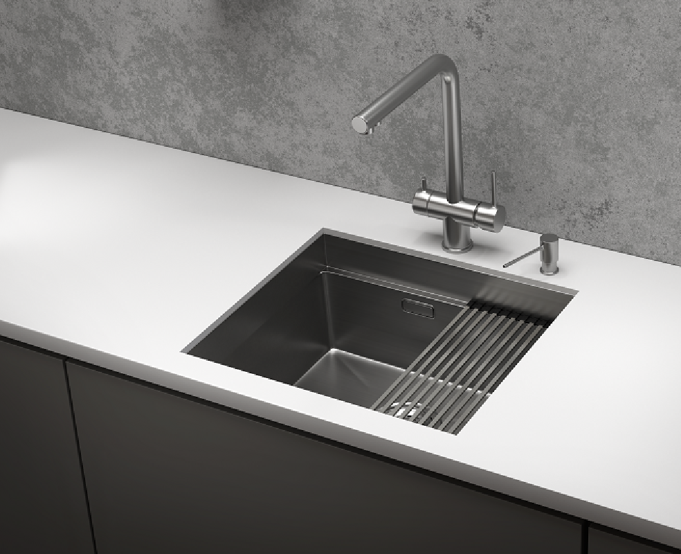 Изображение товара Накладная моечная мойка Granula KS-5045U из нержавеющей стали 44.5x50 см