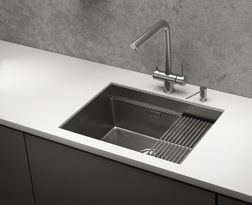 Изображение товара Накладная мойка Granula KS-6045U 44.5x60x23.5 см нержавеющая сталь сатин