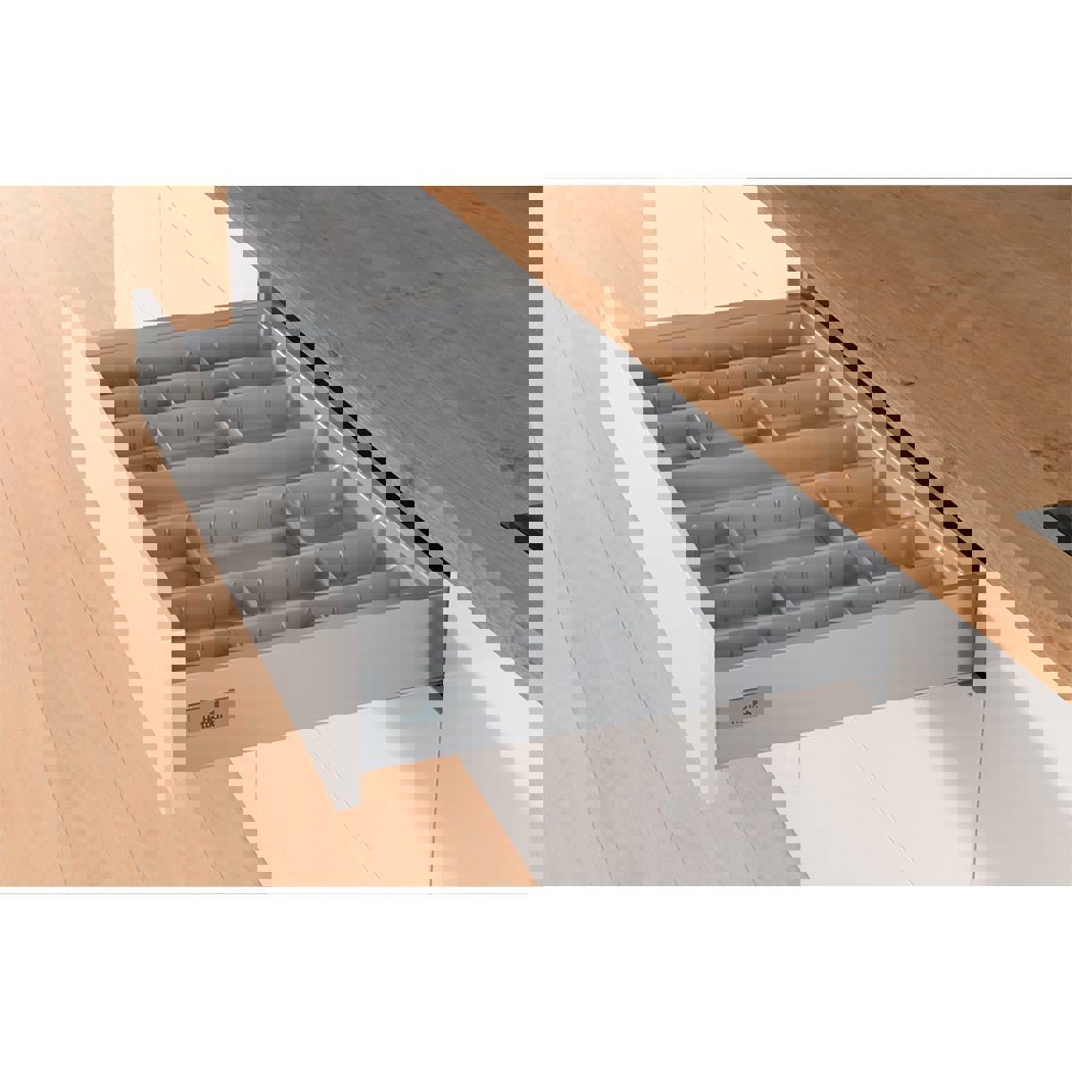 Изображение товара Разделительный лоток Hettich OrgaTray 590 41x5x46 см ABS-пластик цвет серебристый