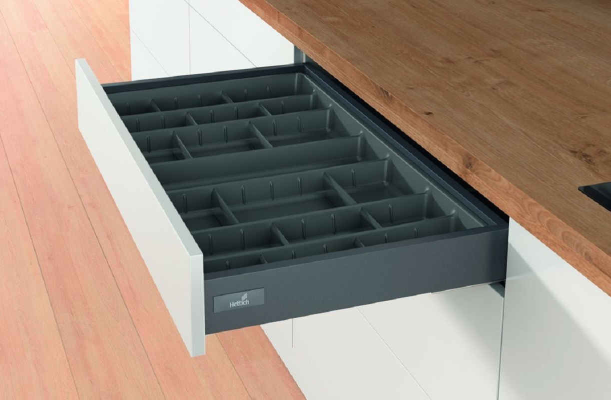 Изображение товара Разделительный лоток Hettich OrgaTray 590 51x5x41 см ABS-пластик цвет антрацит