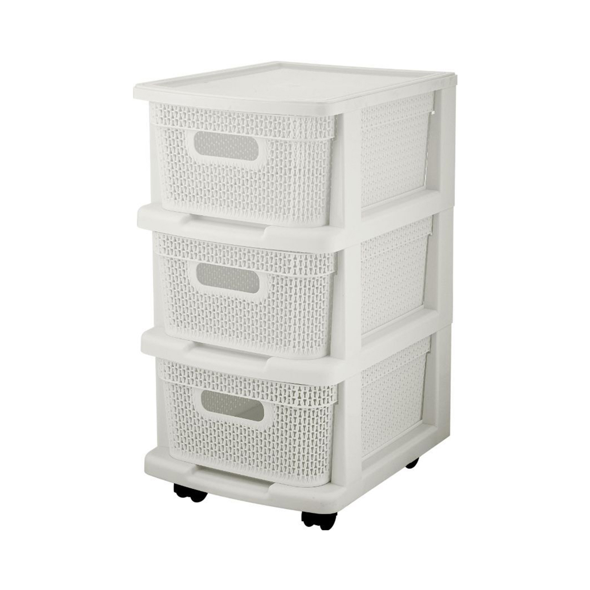 Изображение товара Комод Keeplex Kl379522048 3 ящика пластик белый компактный универсальный