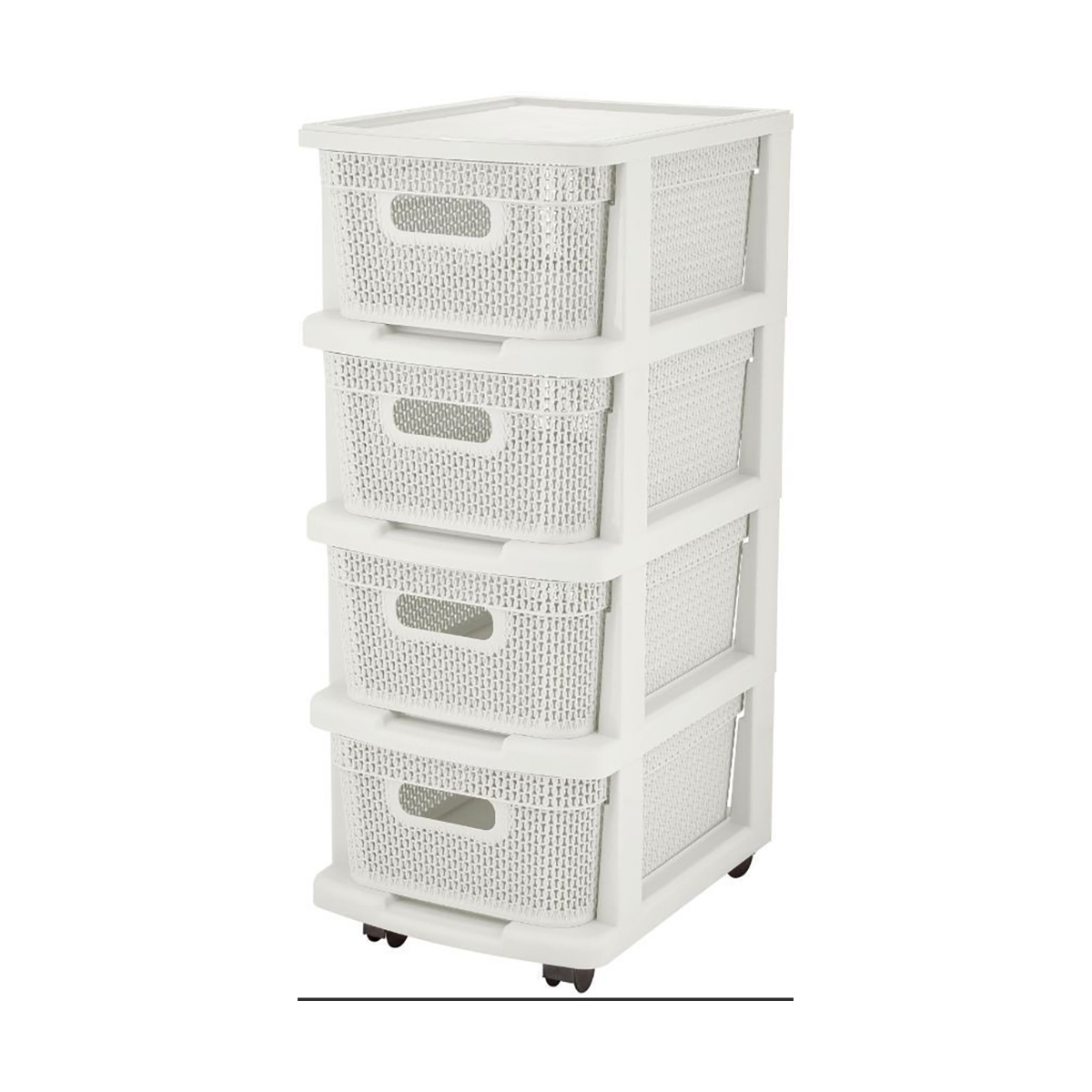 Изображение товара Комод Keeplex Kl379622048 4 ящика 37x30x69 см пластик цвет белый