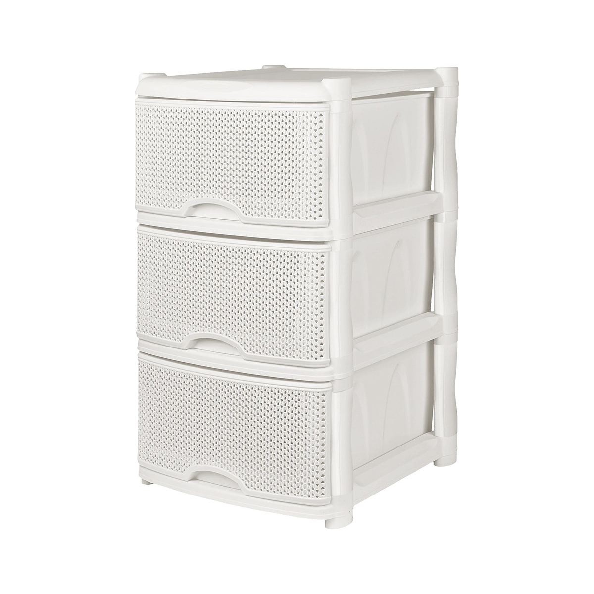 Изображение товара Комод Keeplex Kl379322048 3 ящика 30x37x52 см пластик цвет белый