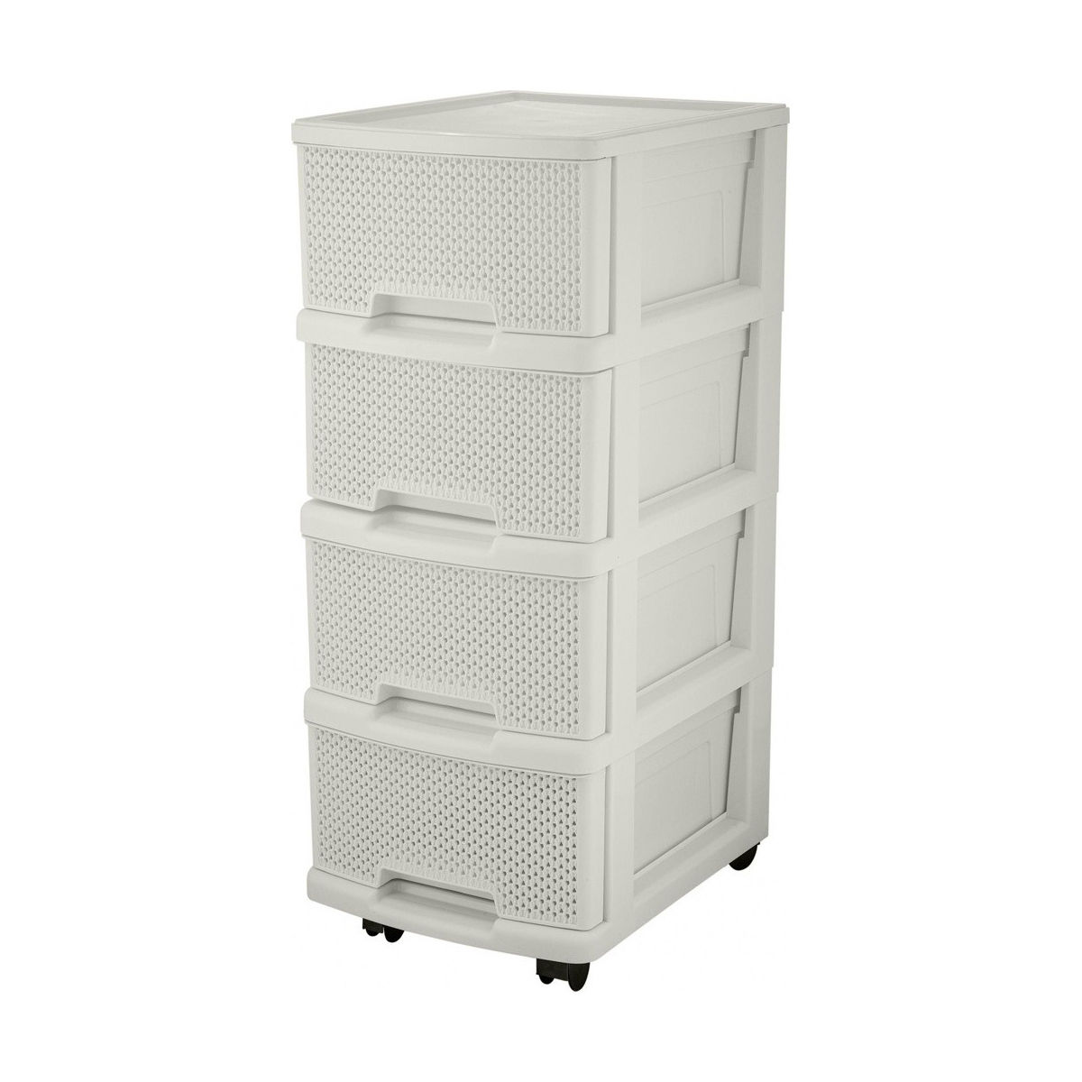 Изображение товара Комод Keeplex Kl379422048 4 ящика белый пластик для хранения