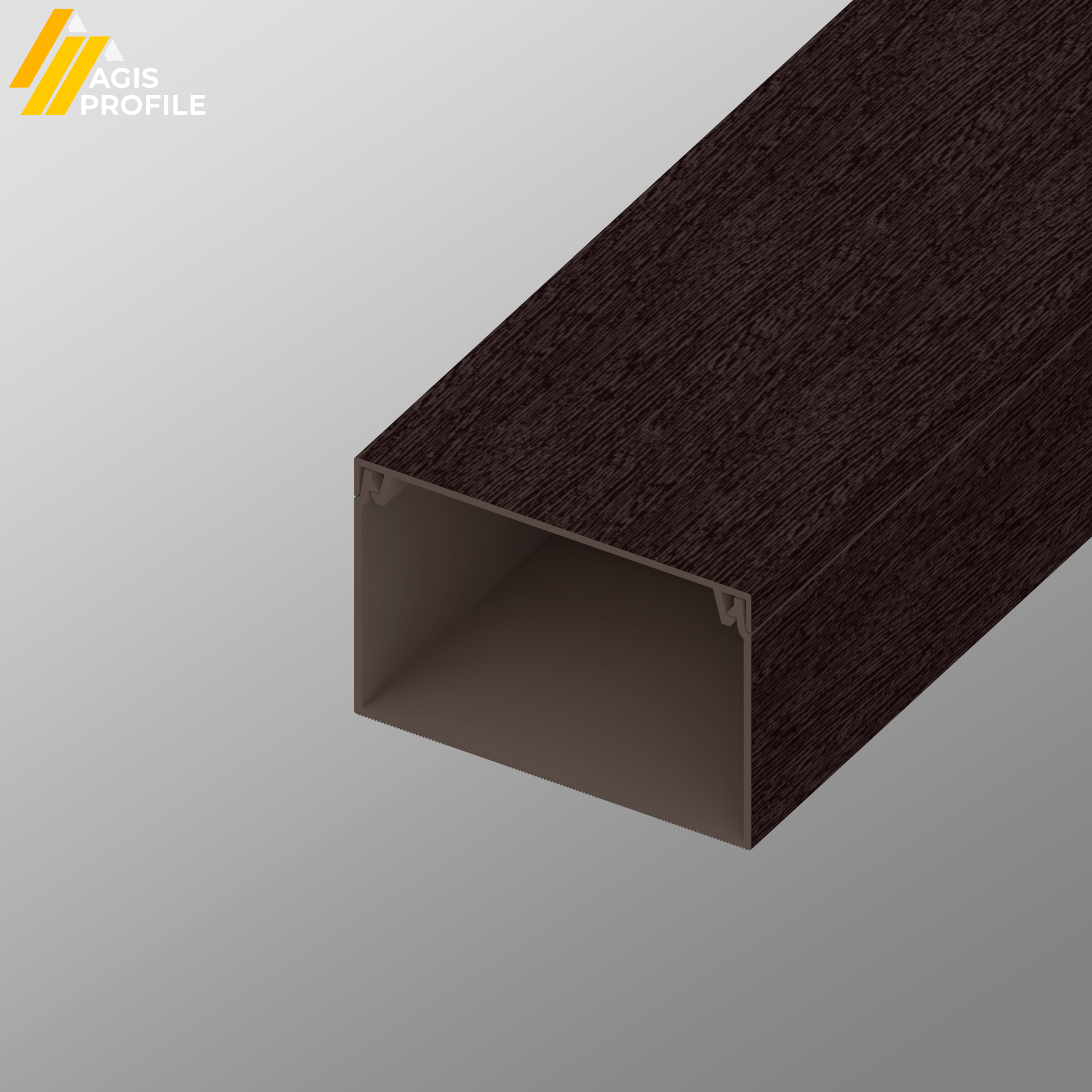 Изображение товара Кабель-канал Agis Profile 60x40 венге 3D, 200 см, 5 шт.