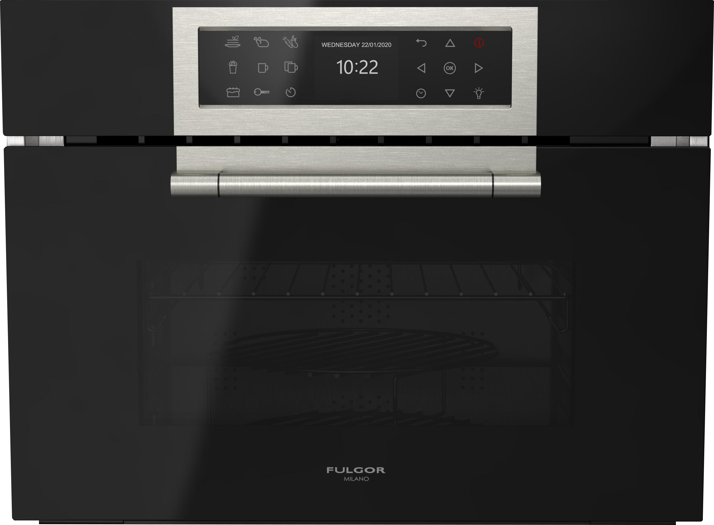 Изображение товара Встраиваемая микроволновая печь Fulgor Milano Fclgmo 4508 TEM BK 34 л черный