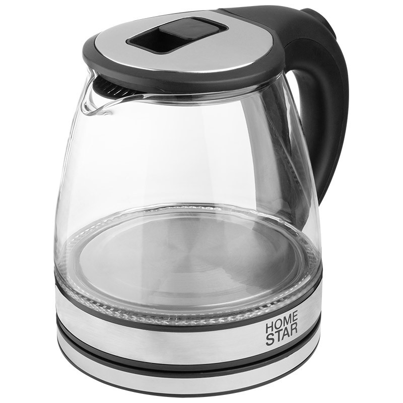 Изображение товара Электрический чайник Homestar HS-1052 1.2 л стекло черный