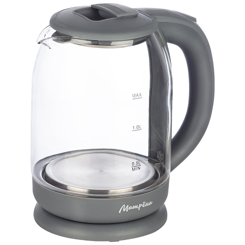 Изображение товара Электрический чайник Матрёна MA-007 1.8 л пластик цвет серый