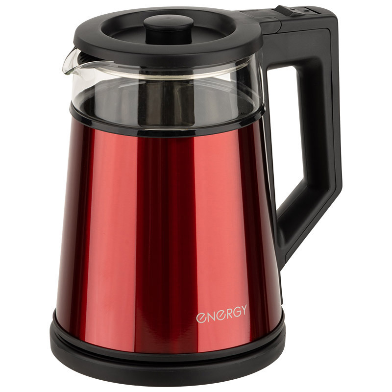 Изображение товара Электрический чайник Energy E-200 1.2 л стекло цвет красный