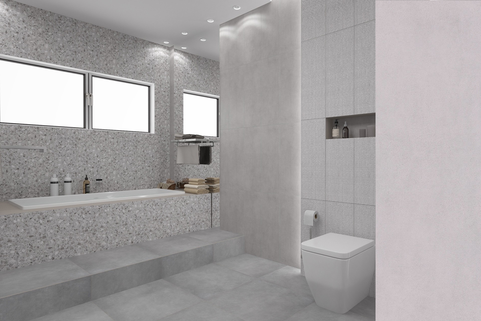 Изображение товара Настенная плитка Kerlife Alba 1278 25.1x71 см серого цвета