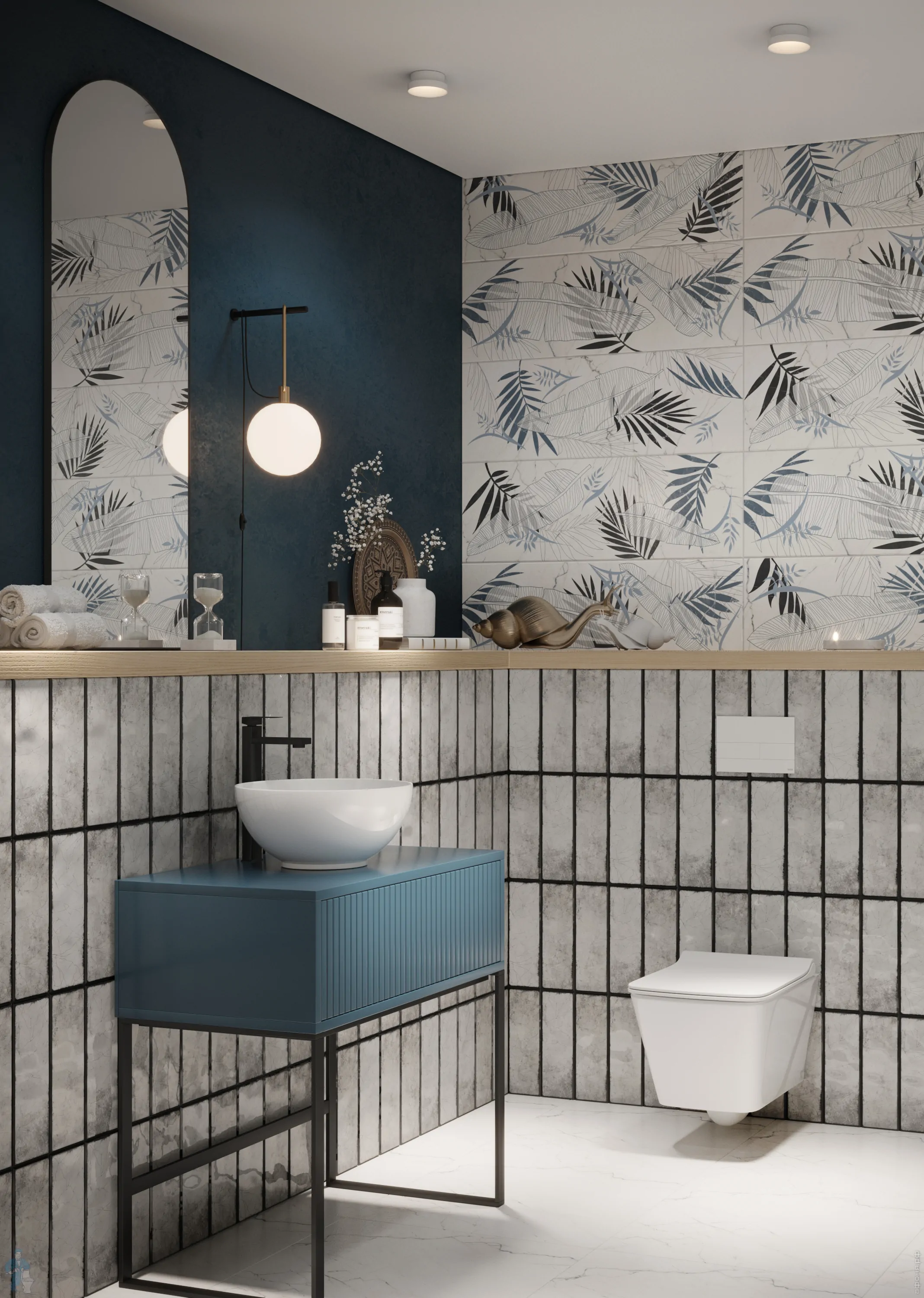 Изображение товара Керамическая плитка Keramin Брайт 00-002887 7.75x27.5см 0.554 м² цвет светло-серый