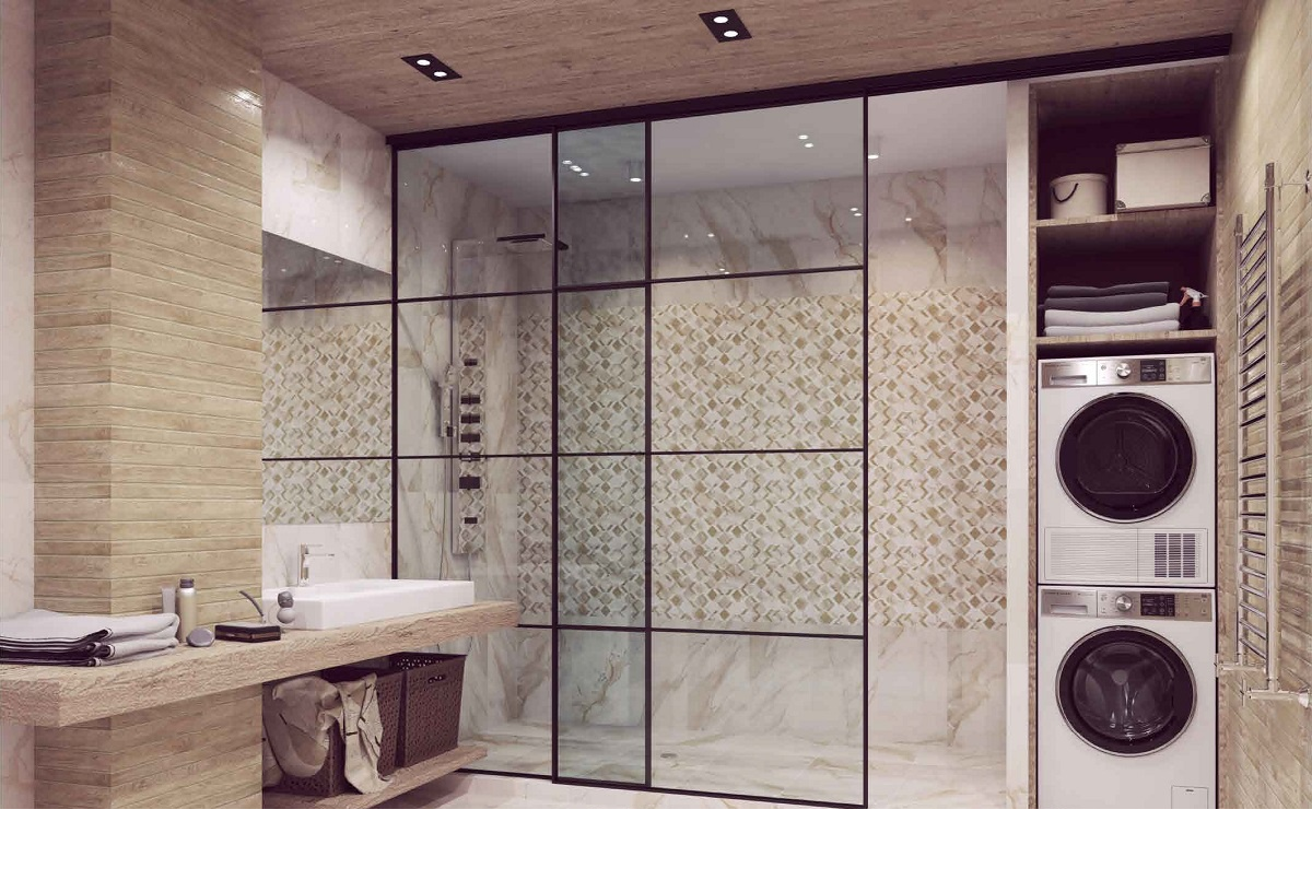 Изображение товара Настенная плитка Kerlife Calacatta Gold 1021 31.5x63 см коричневый мрамор