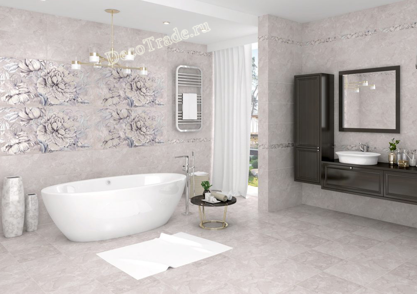 Изображение товара Напольная керамическая плитка Kerlife Delicato Perla 42x42 см серого цвета