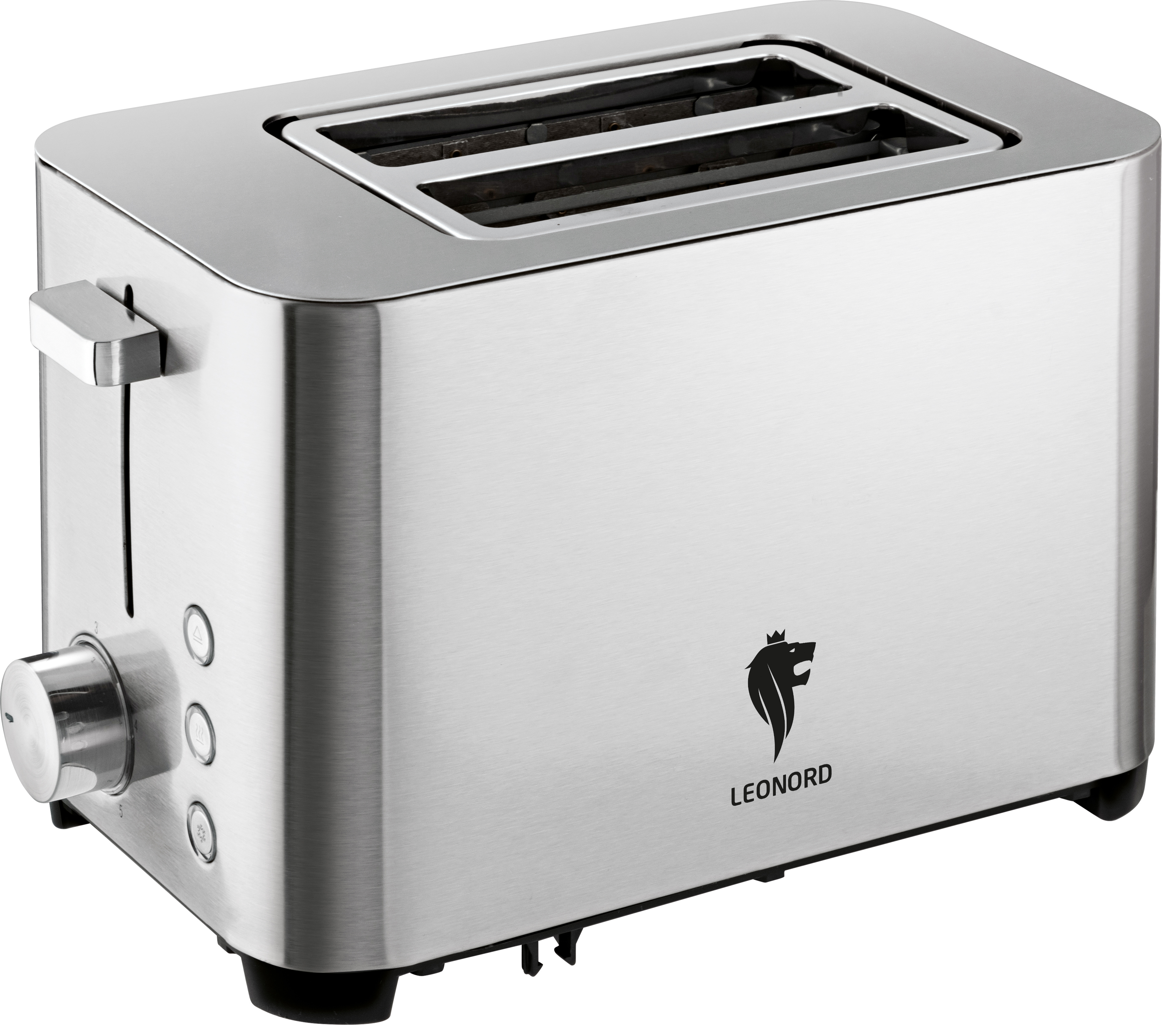 Изображение товара Тостер Leonord LE-1730 с 2 слотами, 5 степеней прожарки, стальной корпус
