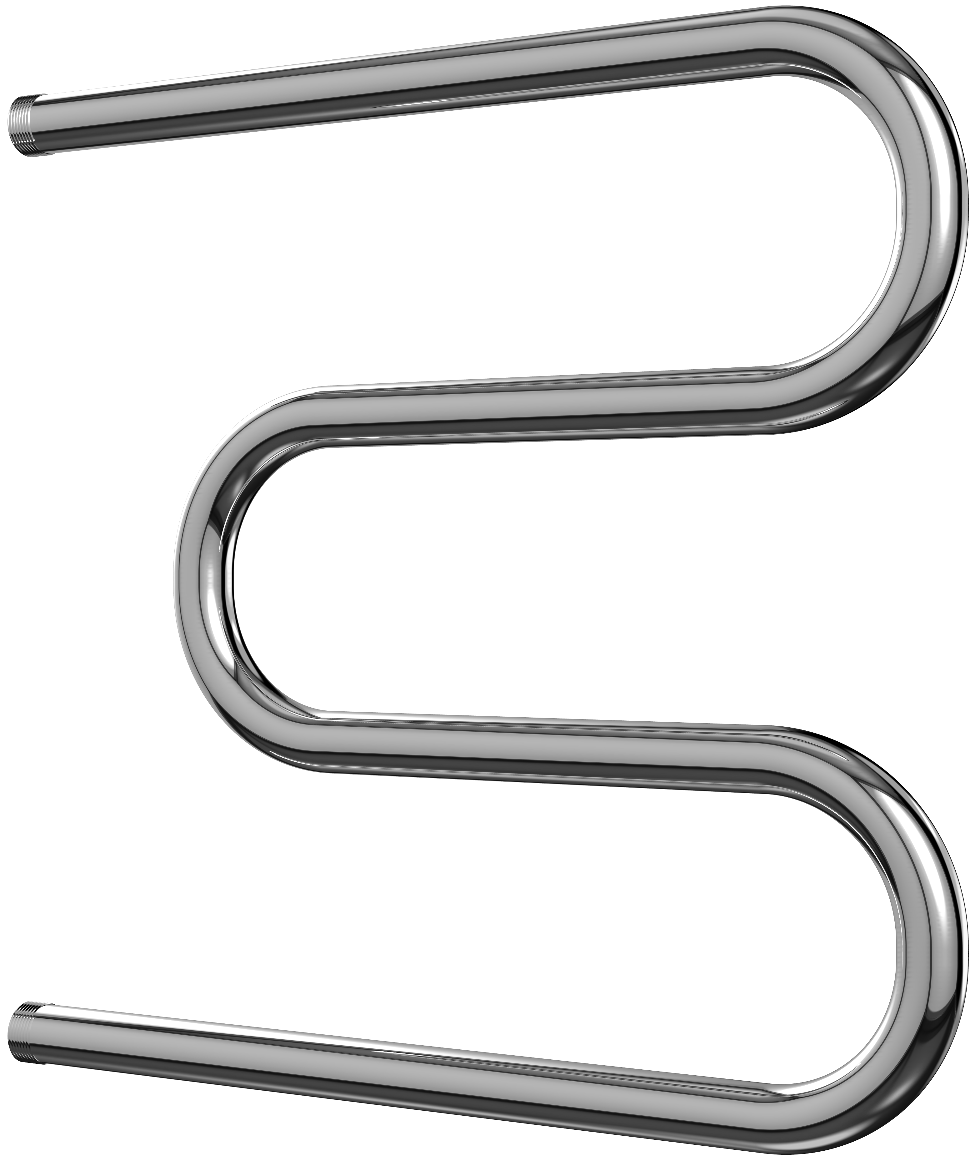 Изображение товара Полотенцесушитель водяной М-образный 50x50 см хром нержавеющая сталь EQUATION