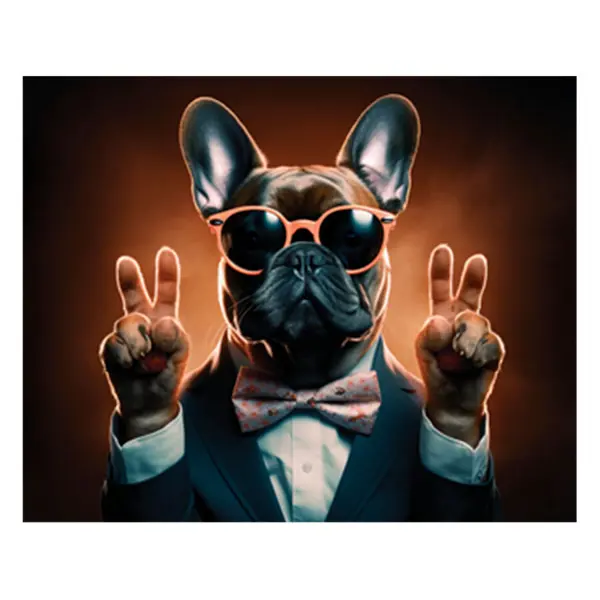 Картина на холсте Fbrush Бульдог V 40x50 см