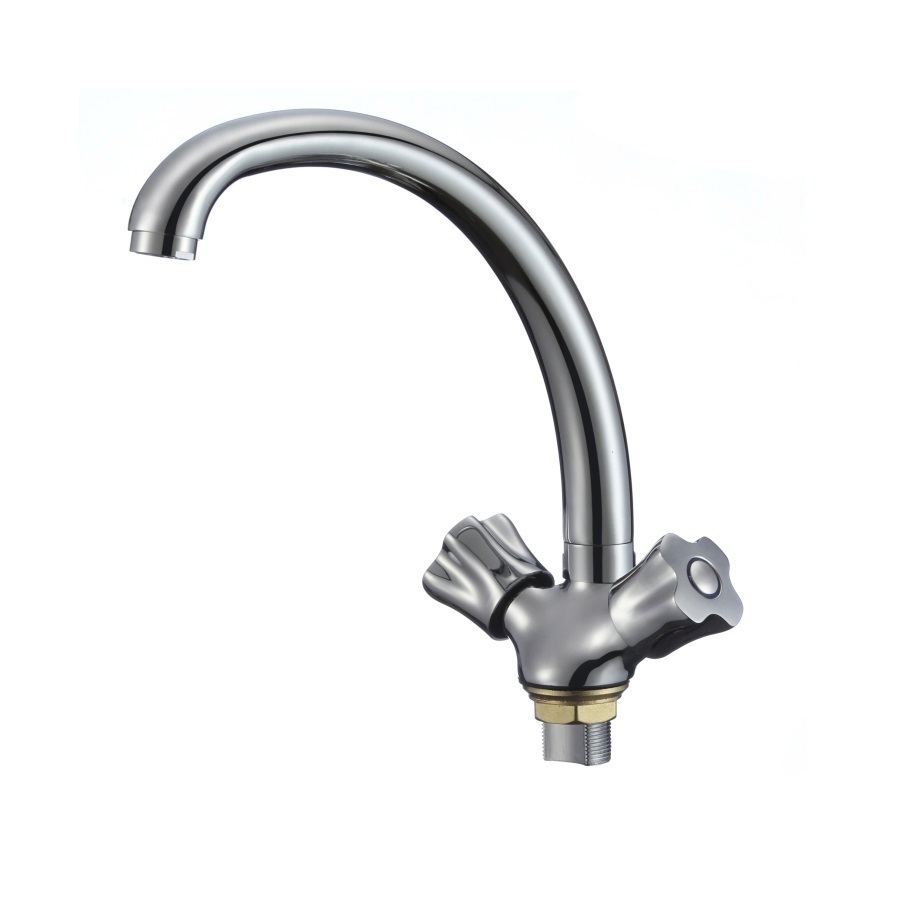 Изображение товара Двухвентильный кухонный смеситель РМС SL116-273F с поворотным изливом хром