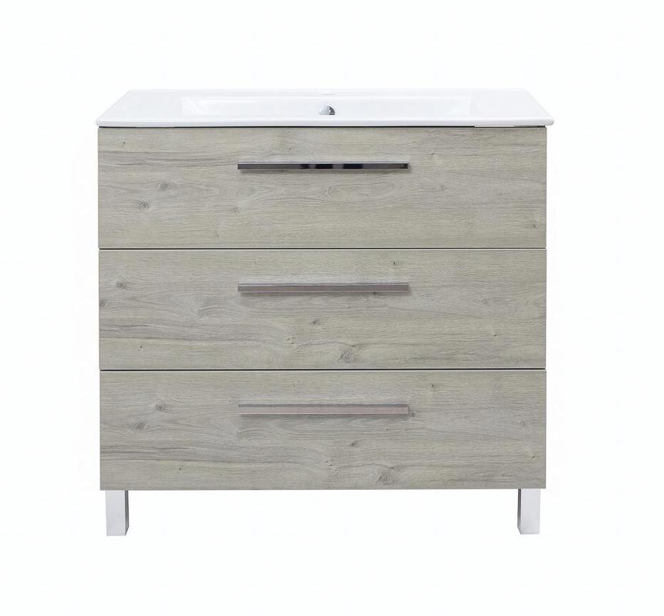 Изображение товара Тумба под раковину Мадрид Квадро 90 см Бежевый ЛДСП Россия