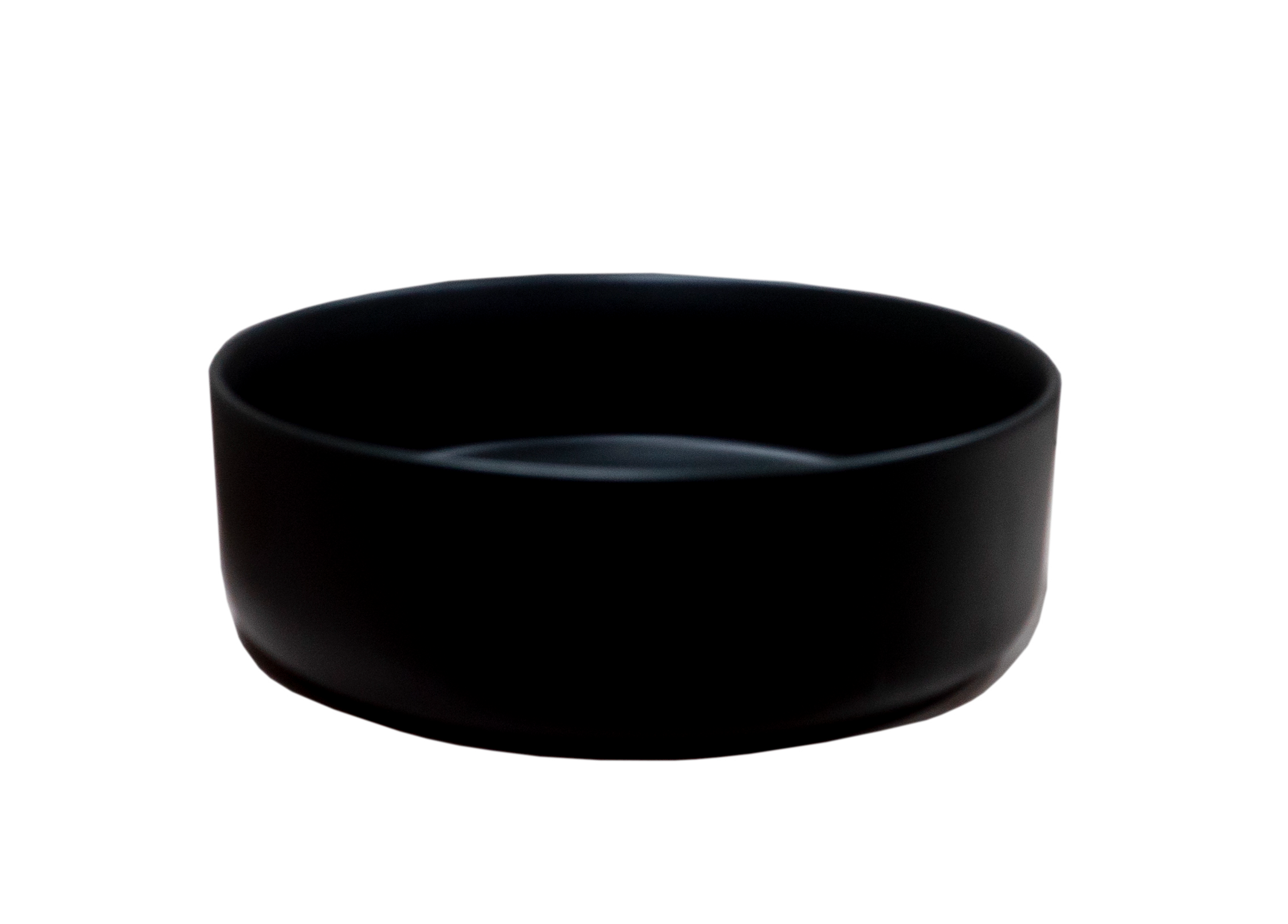 Изображение товара Раковина накладная Slim Krug Black 36 см матовая керамика Россия