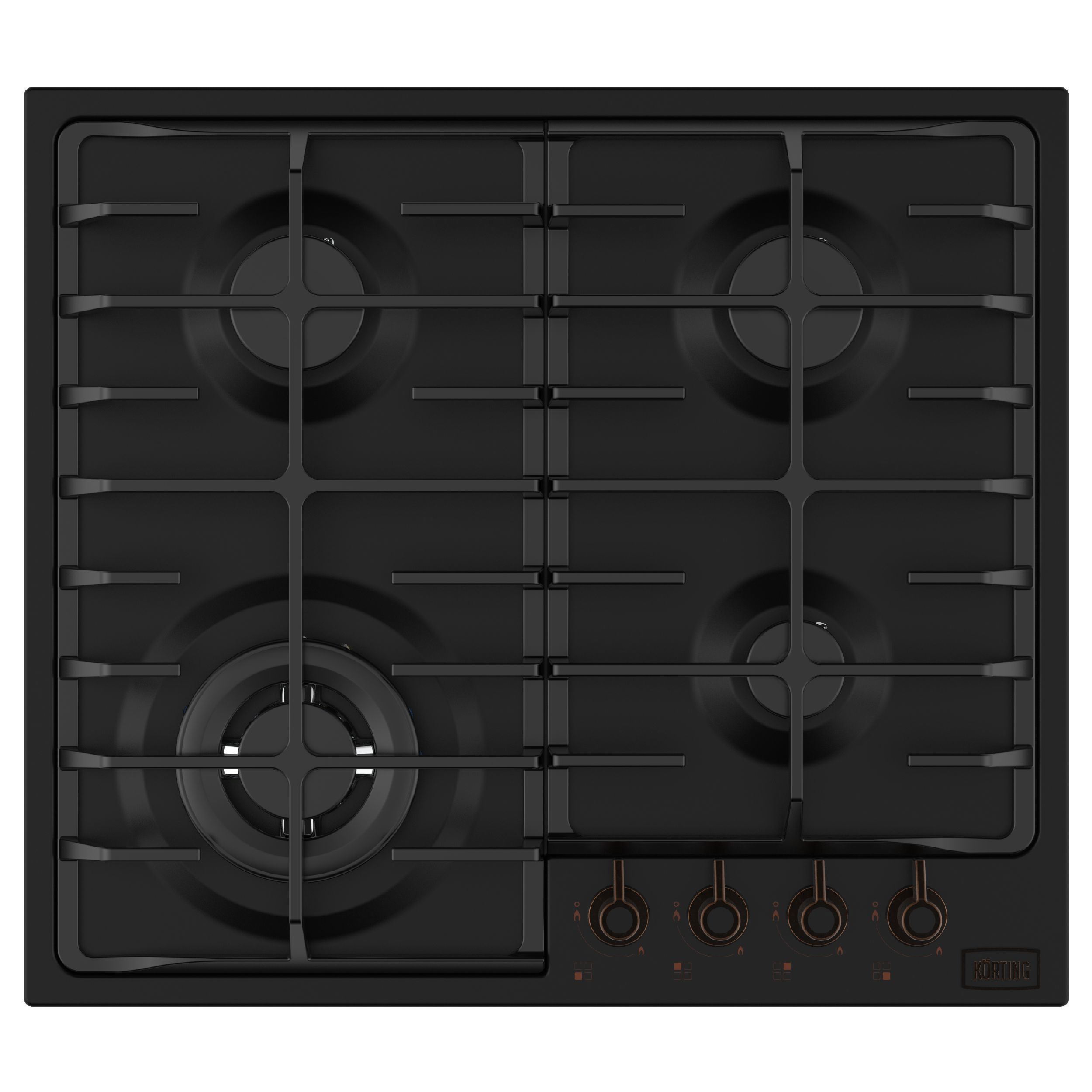 Изображение товара Газовая варочная панель Korting HG 674 CTCN 4 конфорки в ретро-дизайне