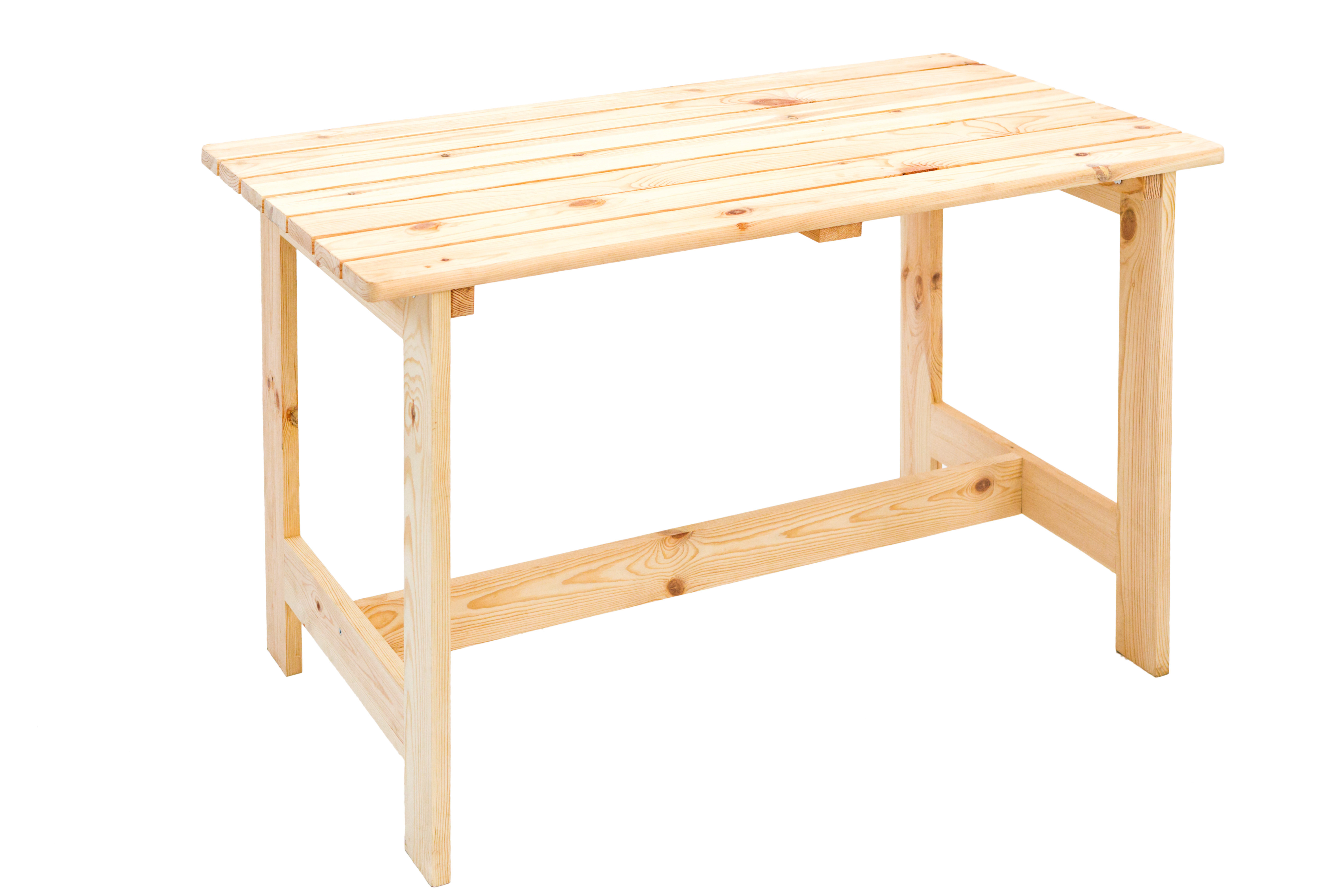 Изображение товара Нераздвижной садовый стол Фотон Грета 120 см x 65 см x 74 см дерево бесцветный/прозрачный