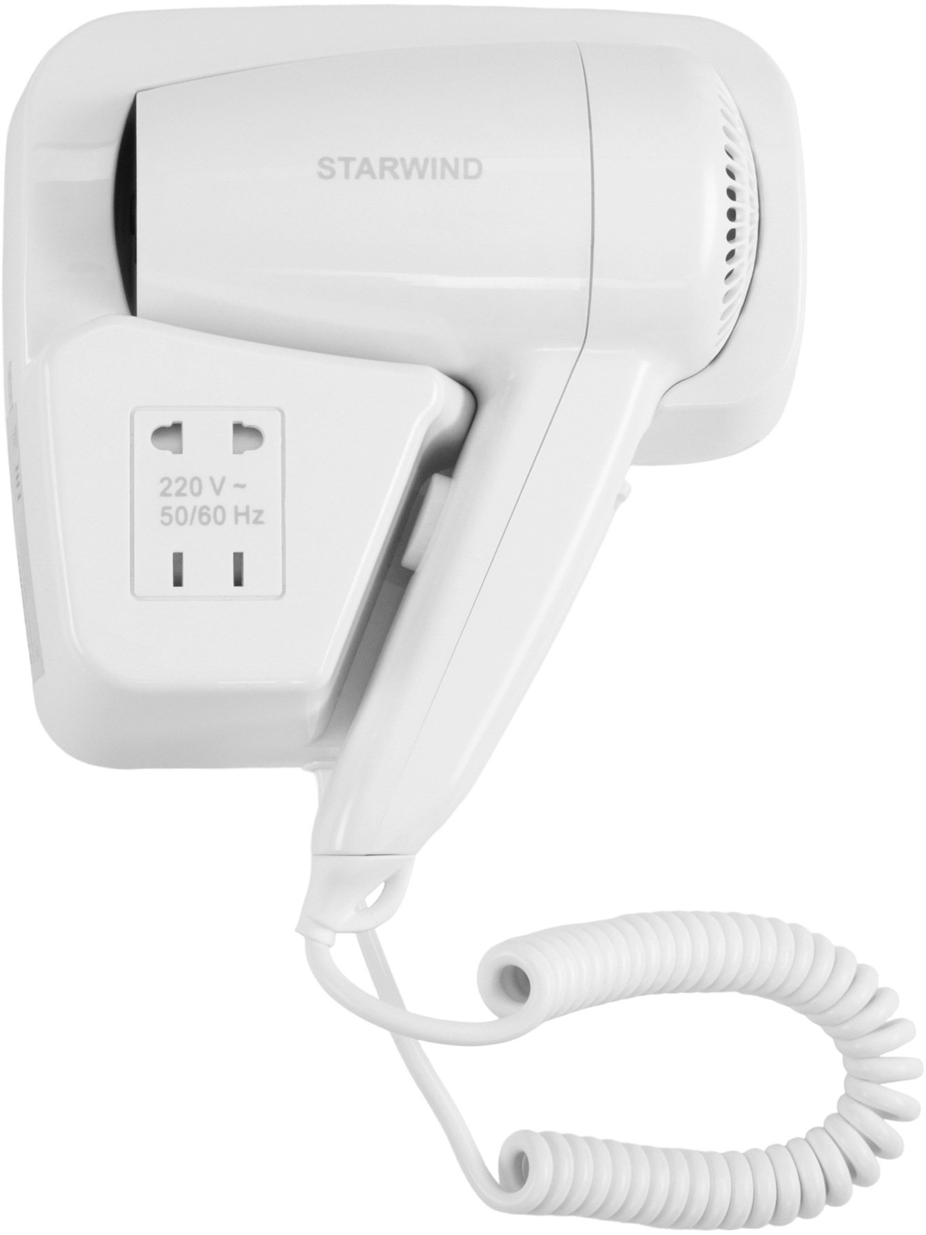 Изображение товара Фен настенный Starwind SW-HD872, 1100 Вт, цвет белый