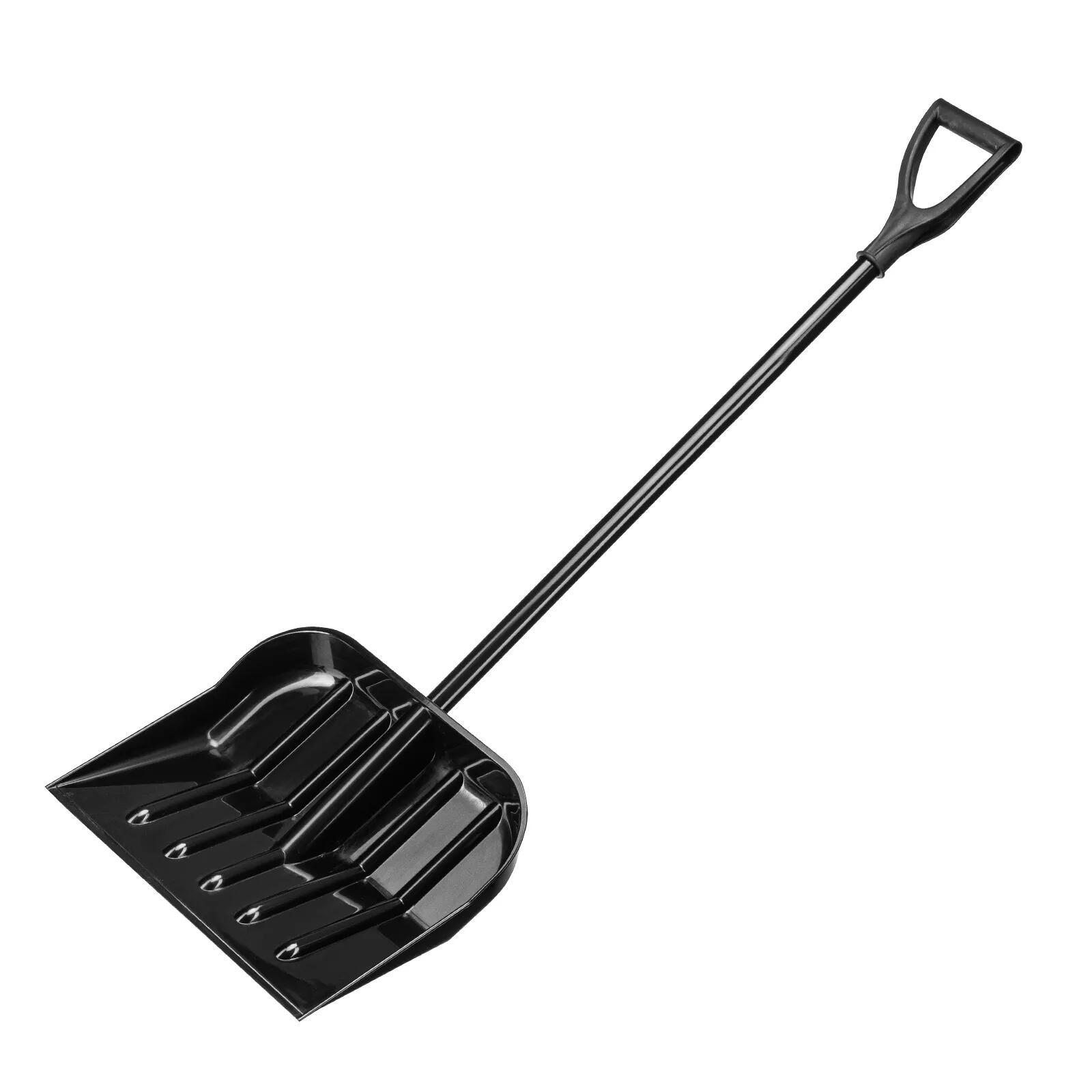 Изображение товара Лопата для уборки снега Сибртех 46 см, поликарбонат и сталь, надежная и долговечная