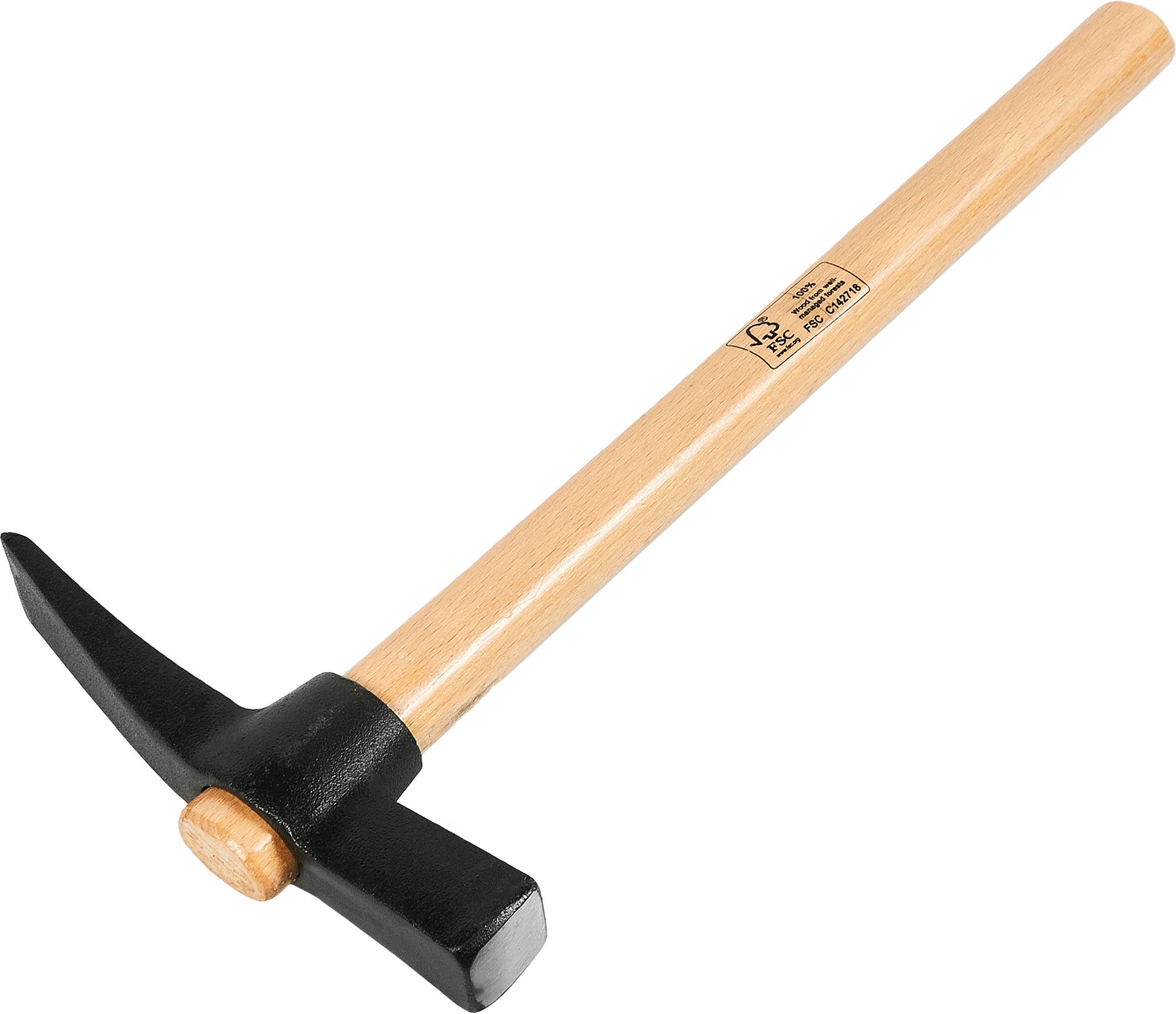 Изображение товара Молоток каменщика 4067 с деревянной рукояткой 600 г — надежный строительный инструмент