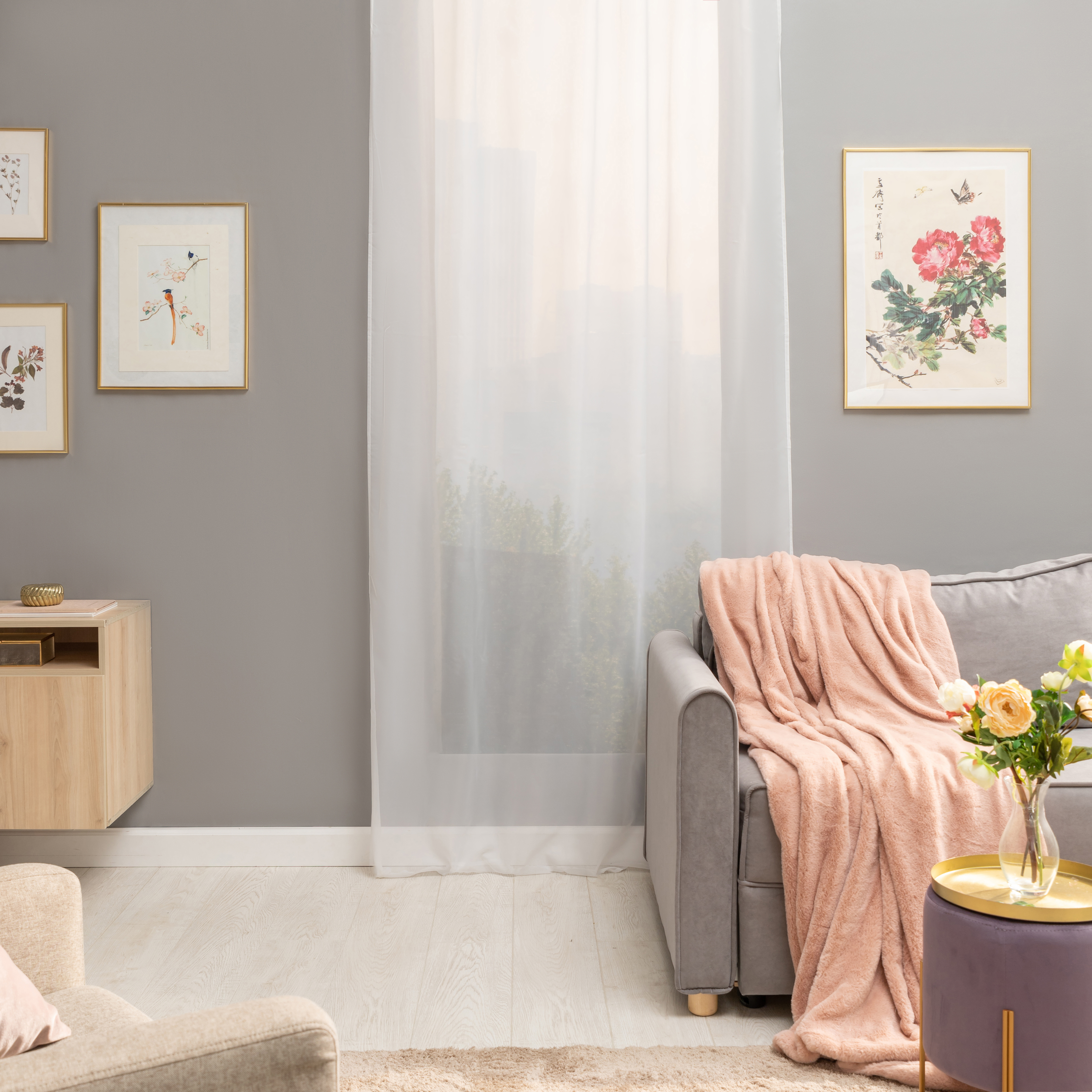 Изображение товара Тюль на ленте Inspire Polyone White 0 140x280 см белый для интерьера