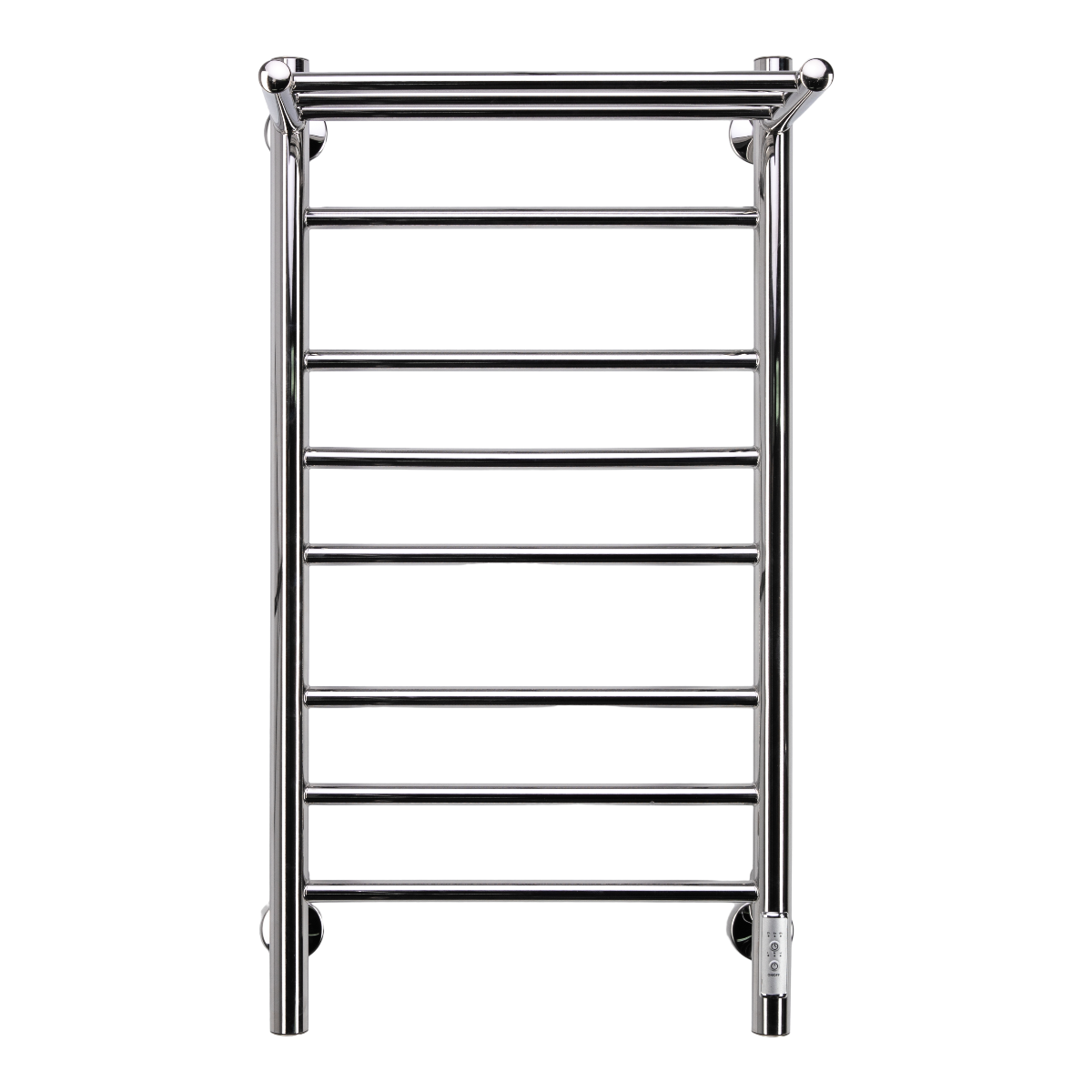 Изображение товара Полотенцесушитель электрический Comfysan Luce 400x800 мм 341 Вт с терморегулятором и полкой лесенка цвет хром