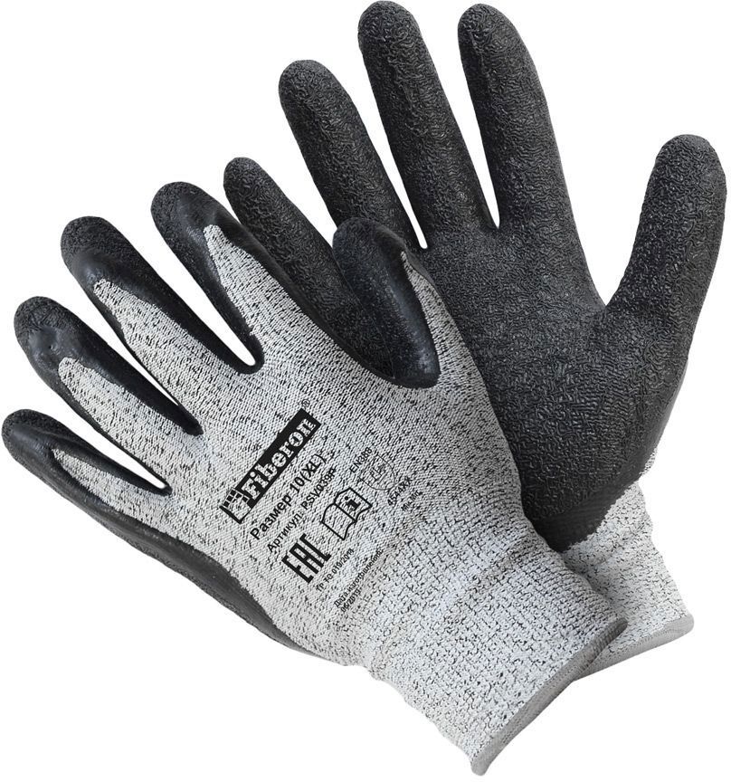 Изображение товара Латексные перчатки Fiberon PSV039P 10 XL защитные для строительных работ