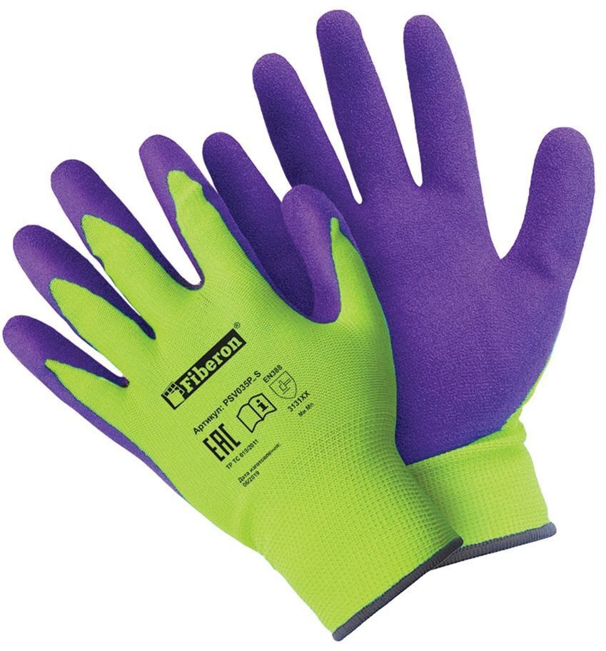Изображение товара Латексные перчатки Fiberon Sandy PR-SL191 размер 10 XL для строительных работ