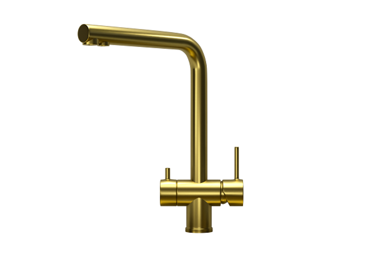 Изображение товара Смеситель для кухни однорычажный Granula KS-7011 излив 36 см цвет золотой